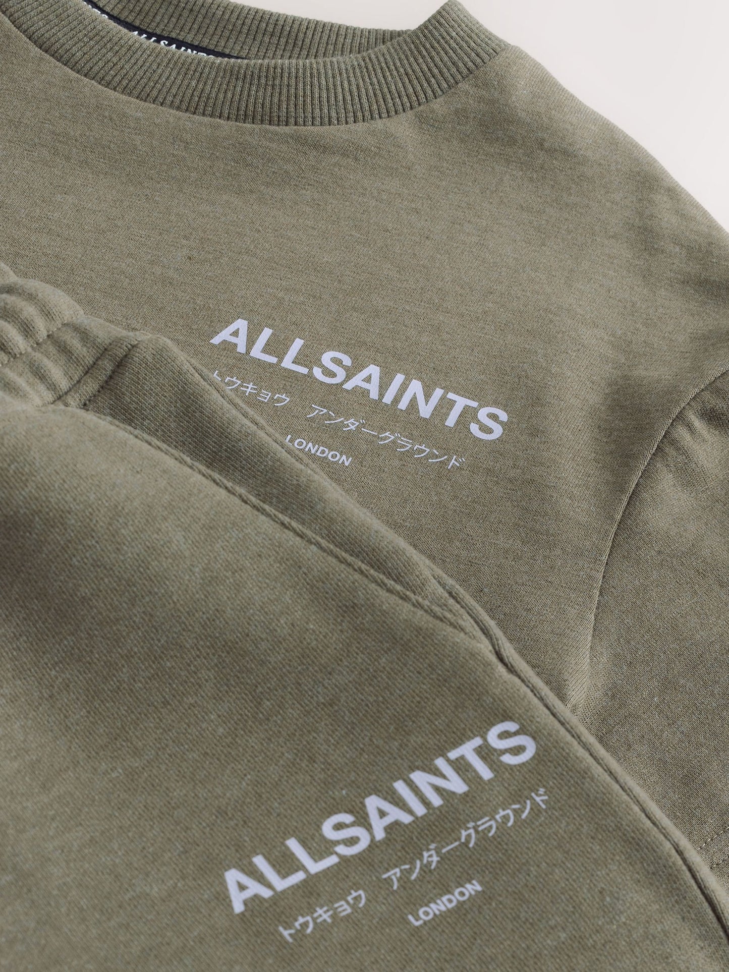 Dsiney Kidz - smALLSAINTS Khaki Green Underground T-Shirt and Sweat Shorts Set image 4