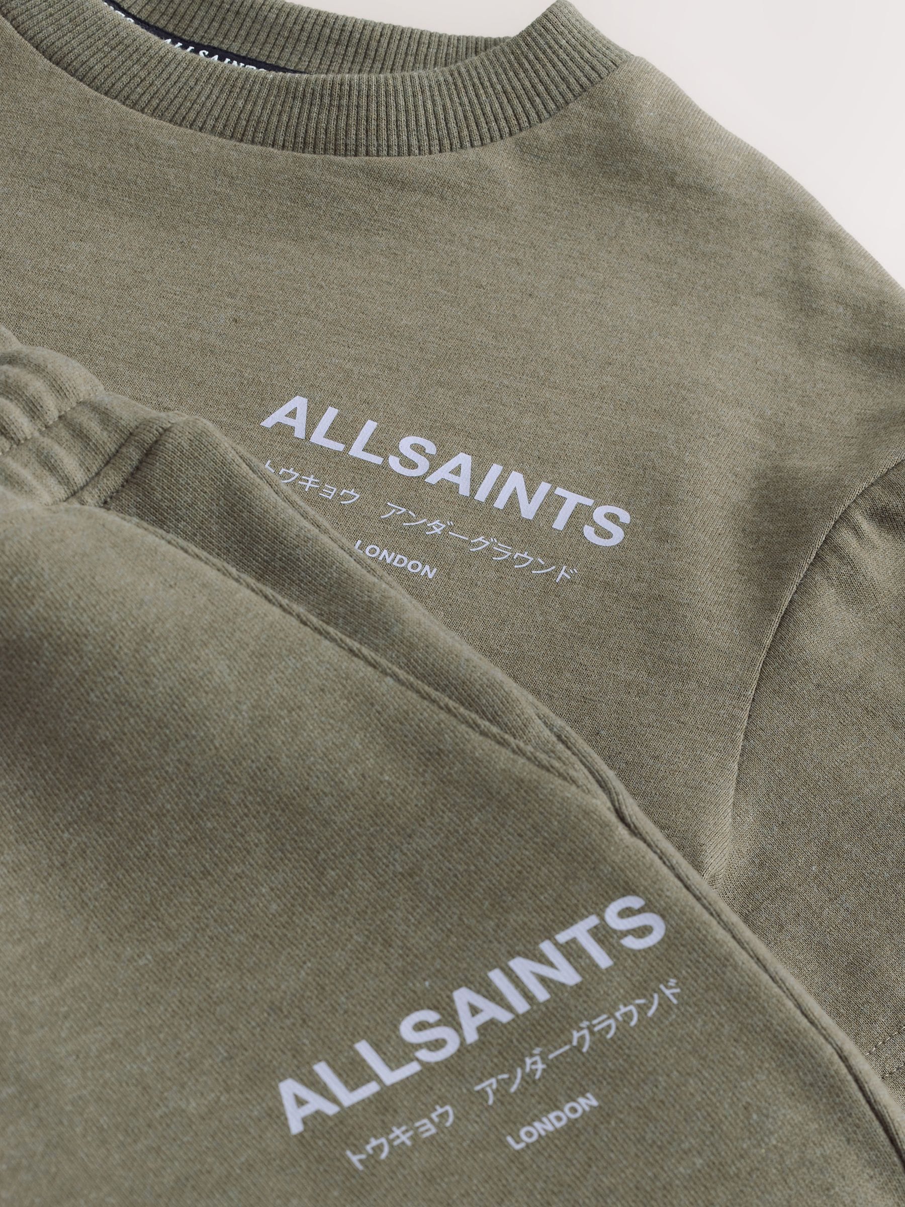 Dsiney Kidz - smALLSAINTS Khaki Green Underground T-Shirt and Sweat Shorts Set image 4