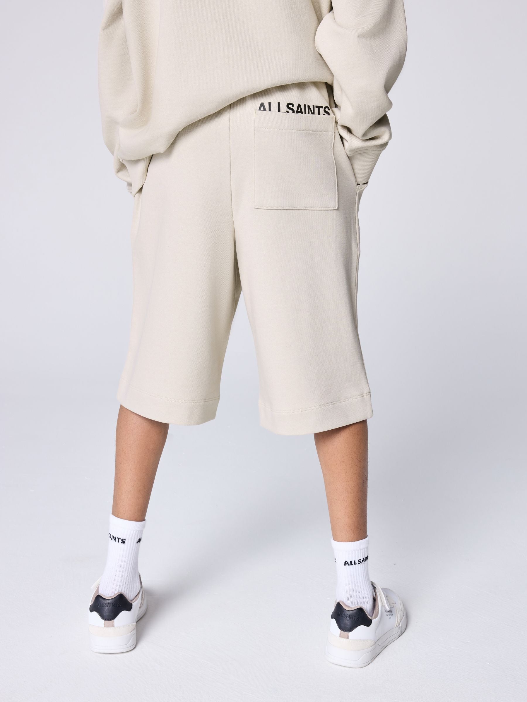 Dsiney Kidz - smALLSAINTS Neutral Underground Oversized Sweatshirt and Sweat Shorts Set image 3