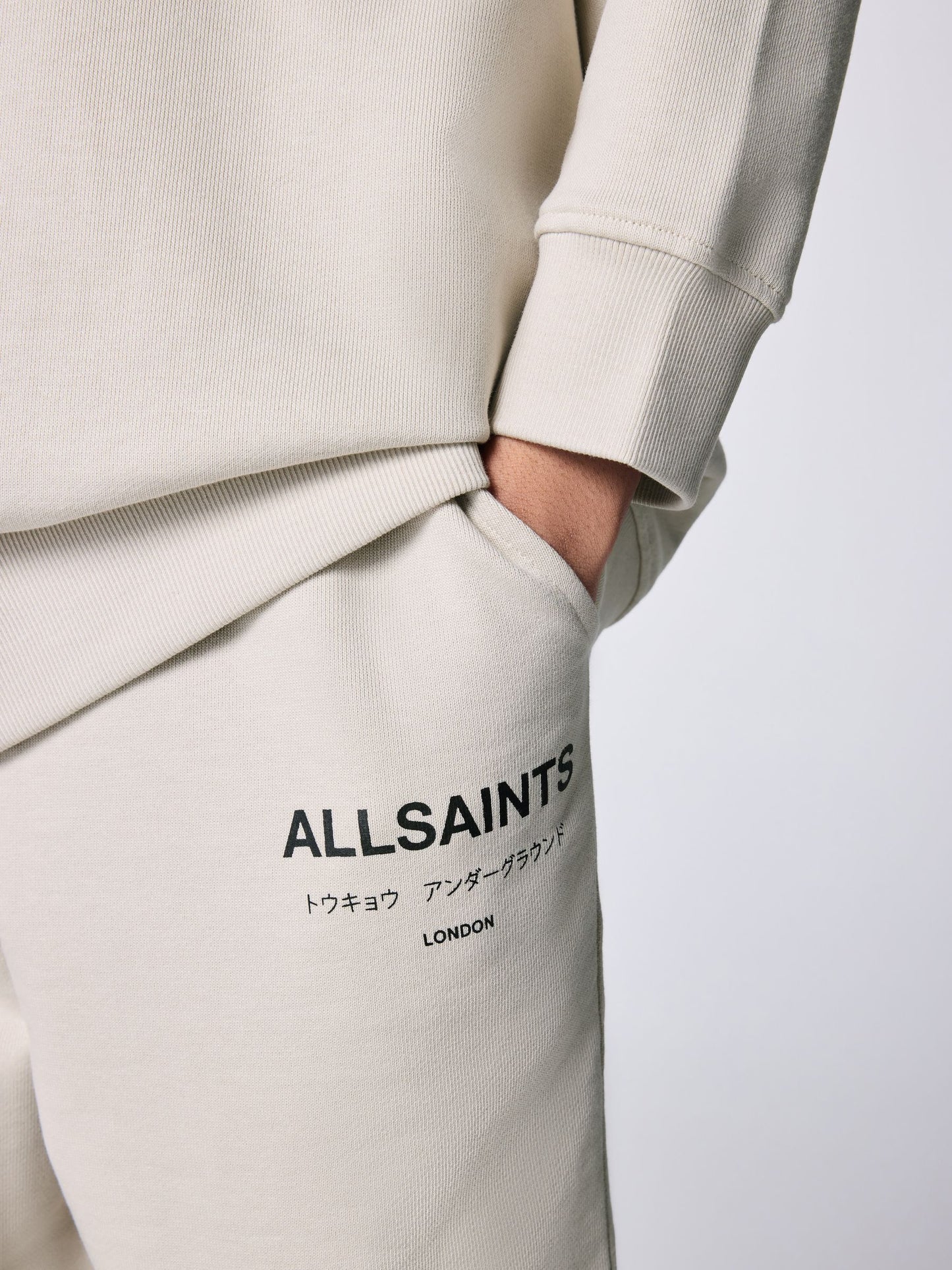 Dsiney Kidz - smALLSAINTS Neutral Underground Oversized Sweatshirt and Sweat Shorts Set image 6
