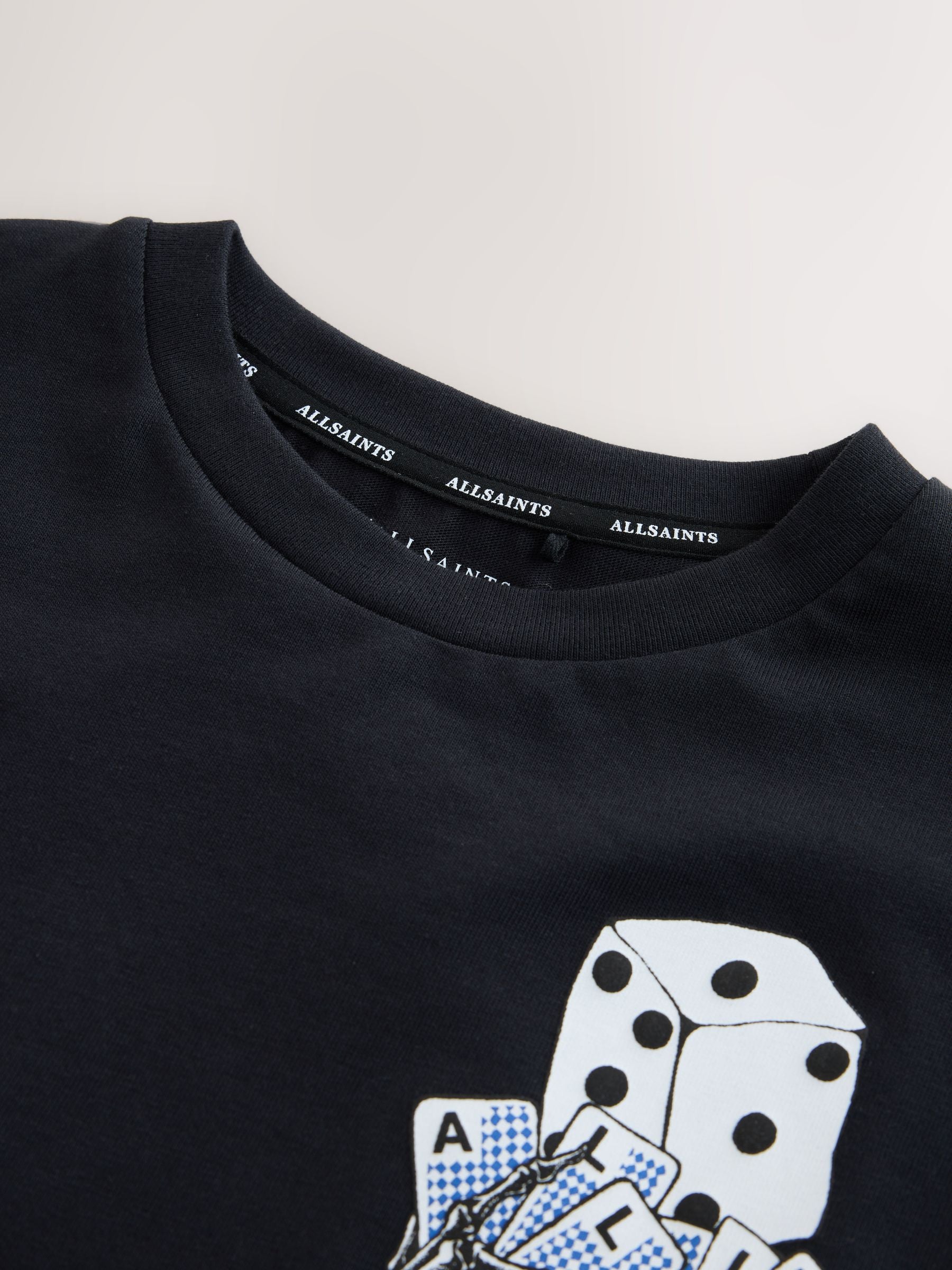 Dsiney Kidz - smALLSAINTS Black/Dealt Oversized Graphic Crew Neck T-Shirt image 10
