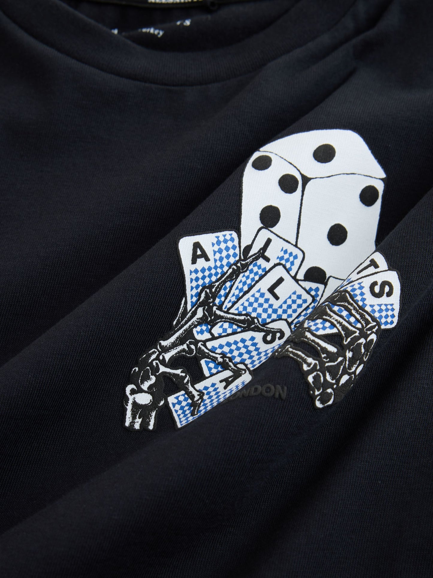 Dsiney Kidz - smALLSAINTS Black/Dealt Oversized Graphic Crew Neck T-Shirt image 9