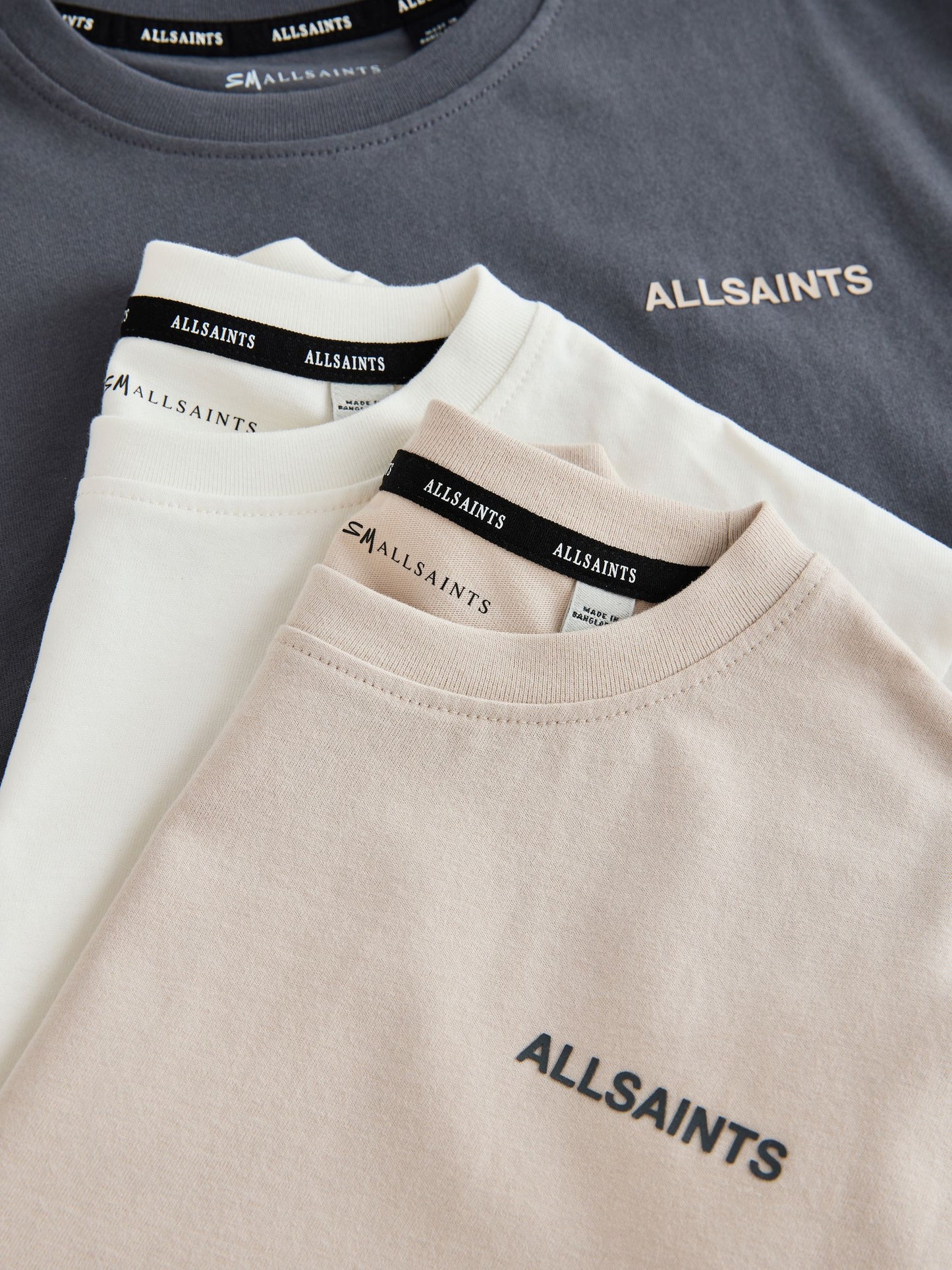 Dsiney Kidz - smALLSAINTS Multi Logo Crew Neck Relaxed T-Shirts 3 Pack image 7