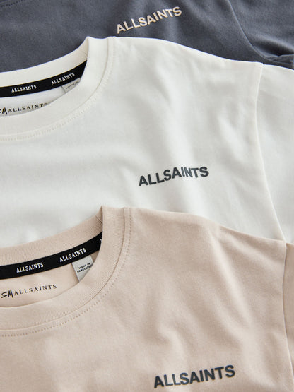 Dsiney Kidz - smALLSAINTS Multi Logo Crew Neck Relaxed T-Shirts 3 Pack image 8