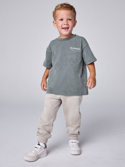 Dsiney Kidz - smALLSAINTS Charcoal Grey Younger Oversized Underground Crew Neck T-Shirt image 2