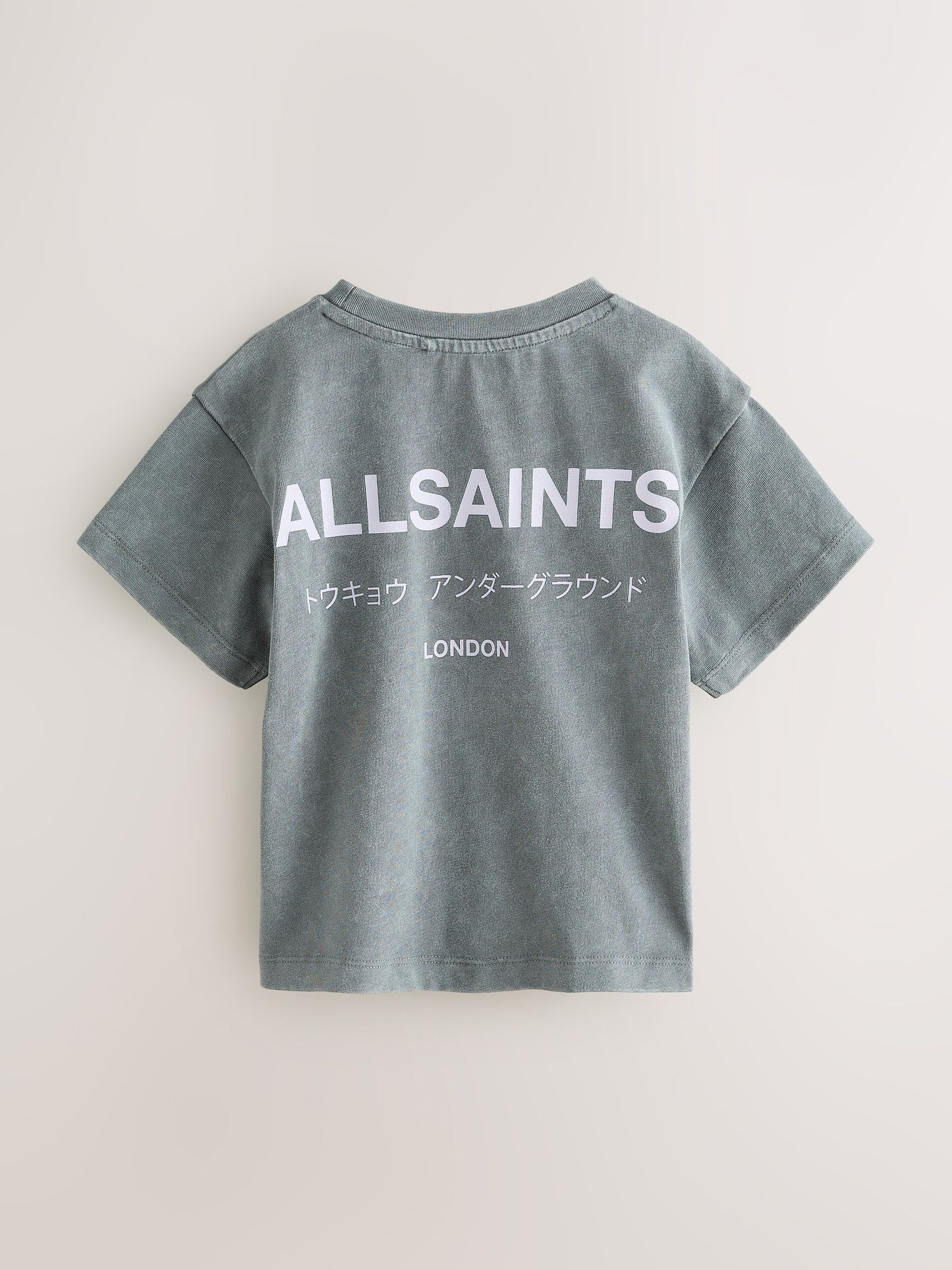 Dsiney Kidz - smALLSAINTS Charcoal Grey Younger Oversized Underground Crew Neck T-Shirt image 6