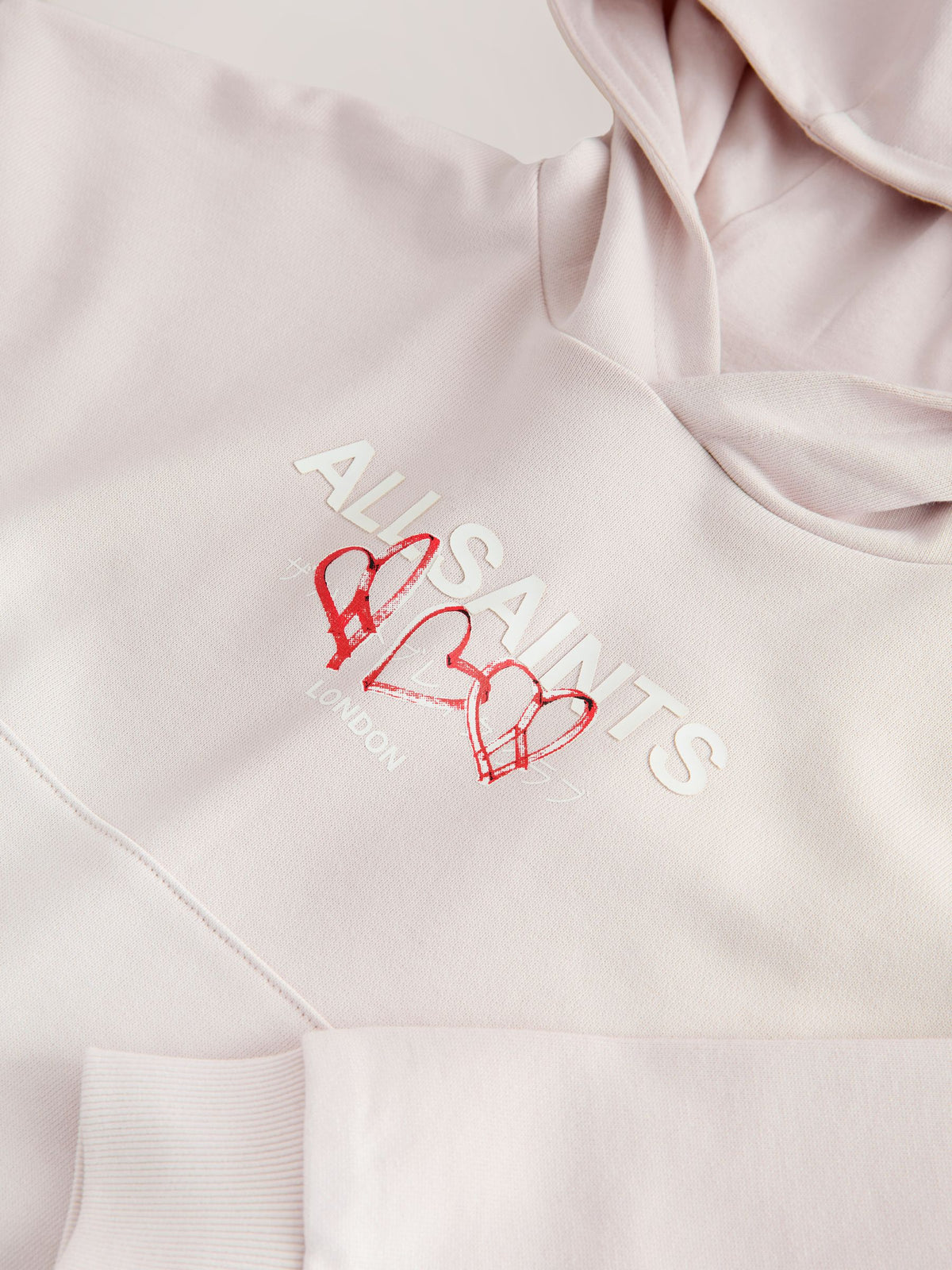 smALLSAINTS Light Pink Amore Underground Graphic Hoodie - image 8