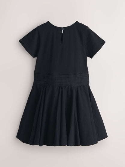 Dsiney Kidz - smALLSAINTS Black Script T-Shirt Dress image 8
