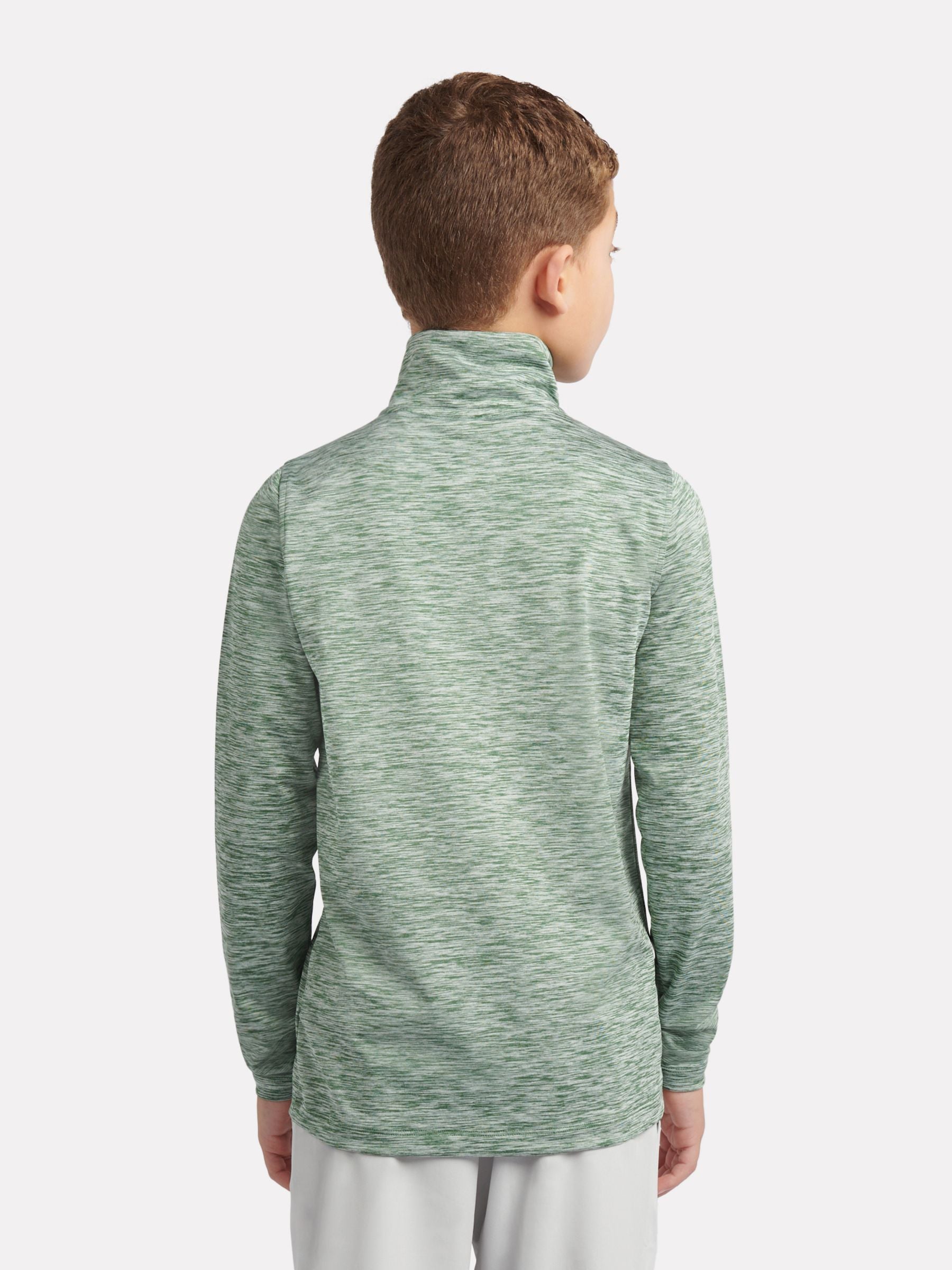 Dsiney Kidz - New Balance Green Athletics Quarter Zip Funnel Sweatshirt image 3