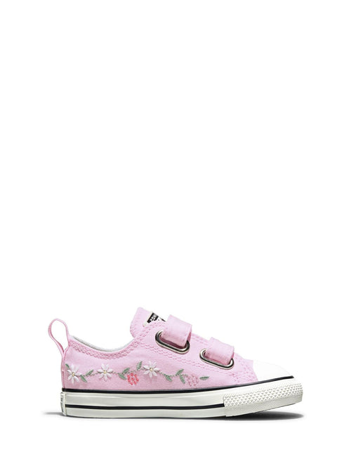 Converse Pink Chuck Taylor Flower Print 2V Low Trainers image 1