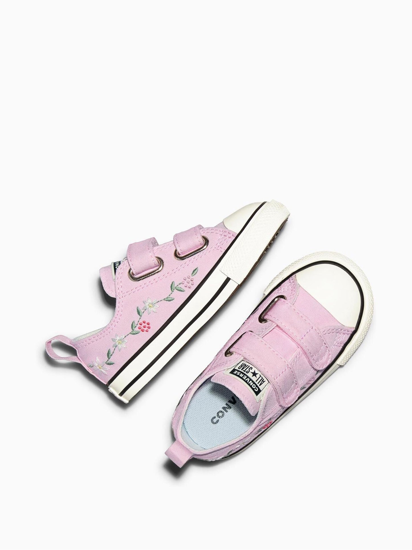 Converse Pink Chuck Taylor Flower Print 2V Low Trainers image 5