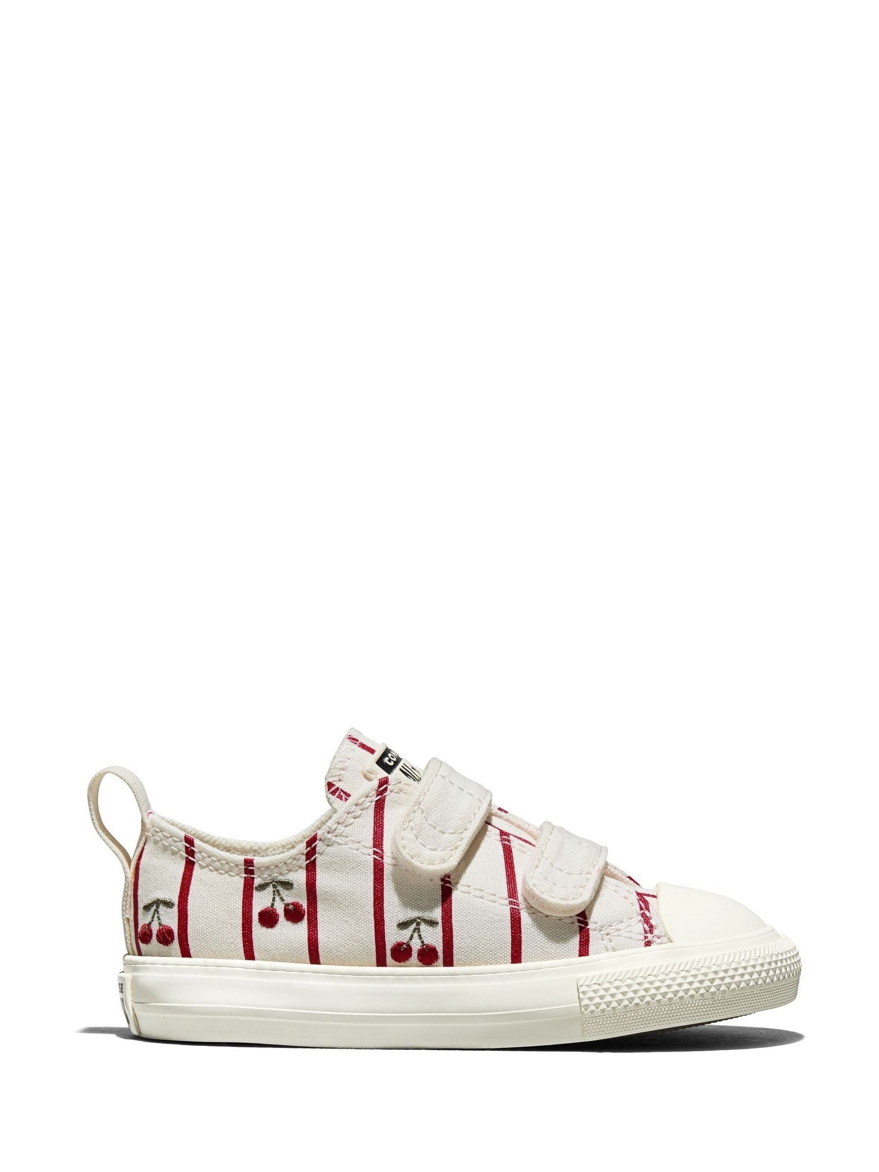 Converse White Chuck Taylor 2V Cherry Low Trainers image 1