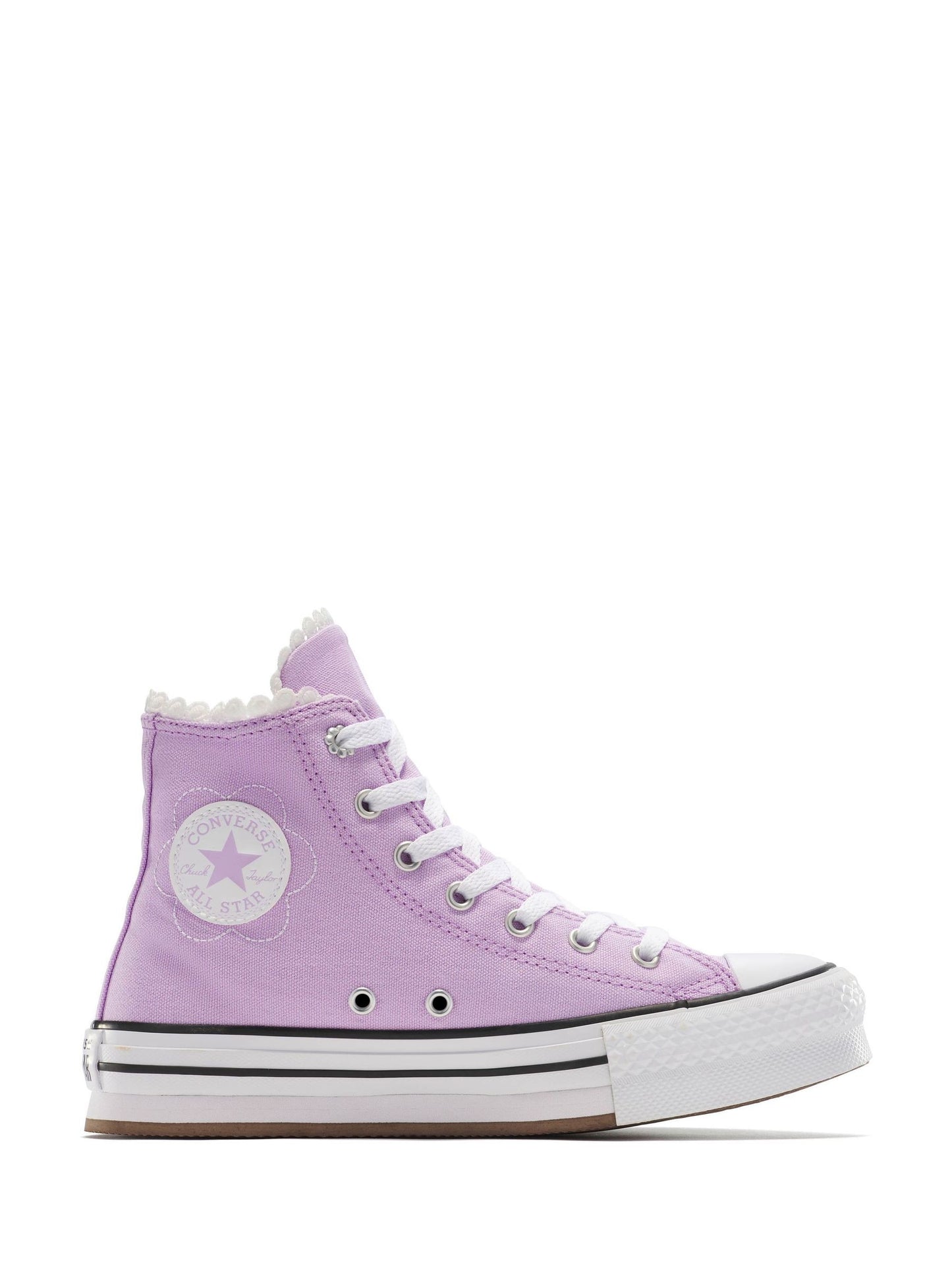 Converse Purple Chuck Taylor EVA Lift Floral Trainers image 1