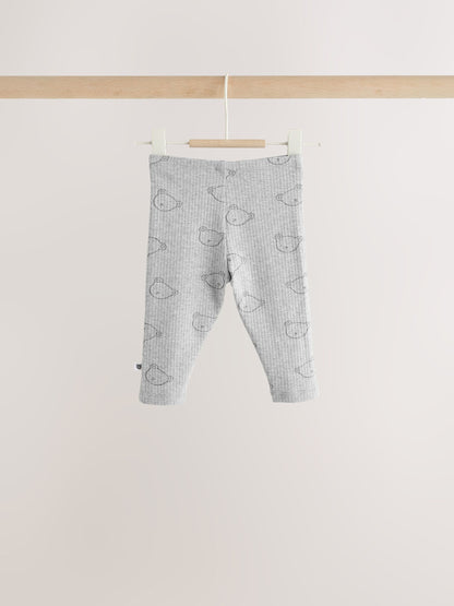 White/Grey Delicate Bear Top and Legging Baby Set (0mths-2yrs) image 5