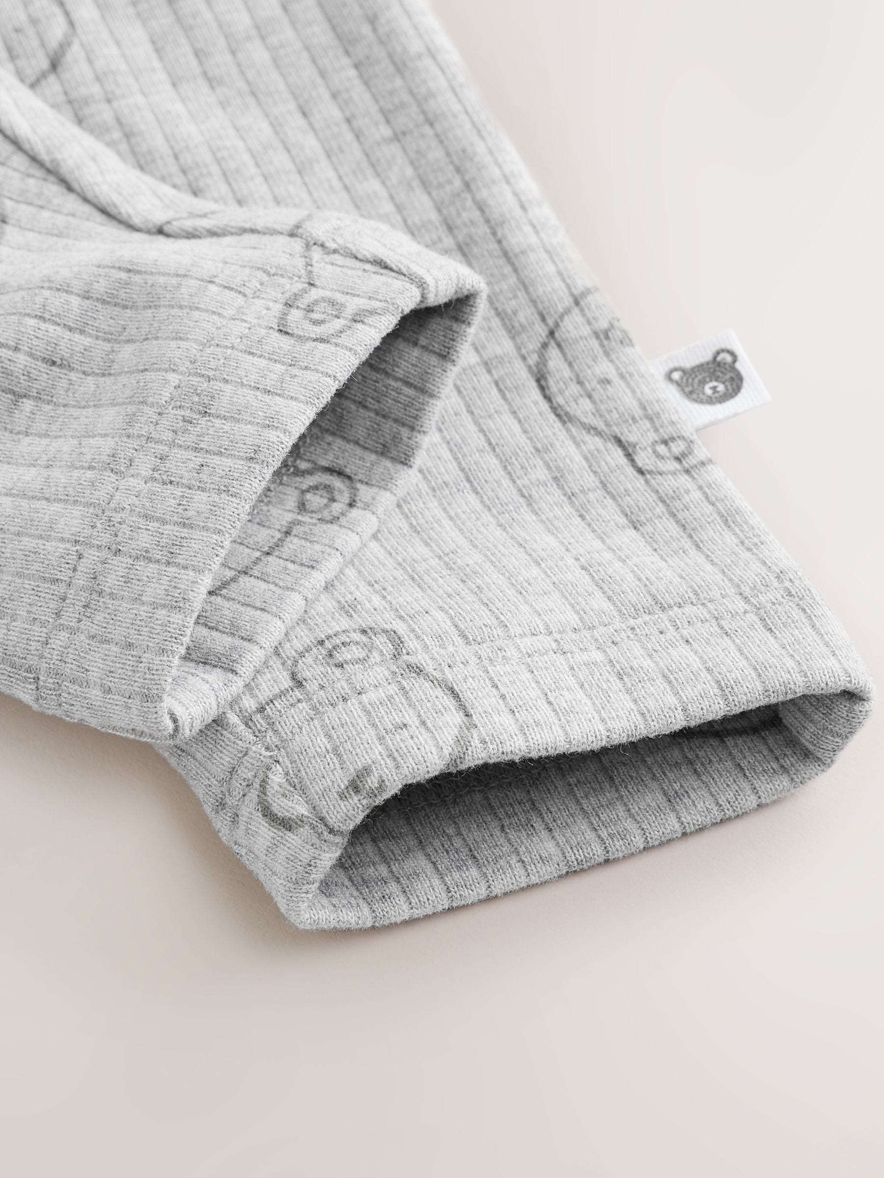 White/Grey Delicate Bear Top and Legging Baby Set (0mths-2yrs) image 8