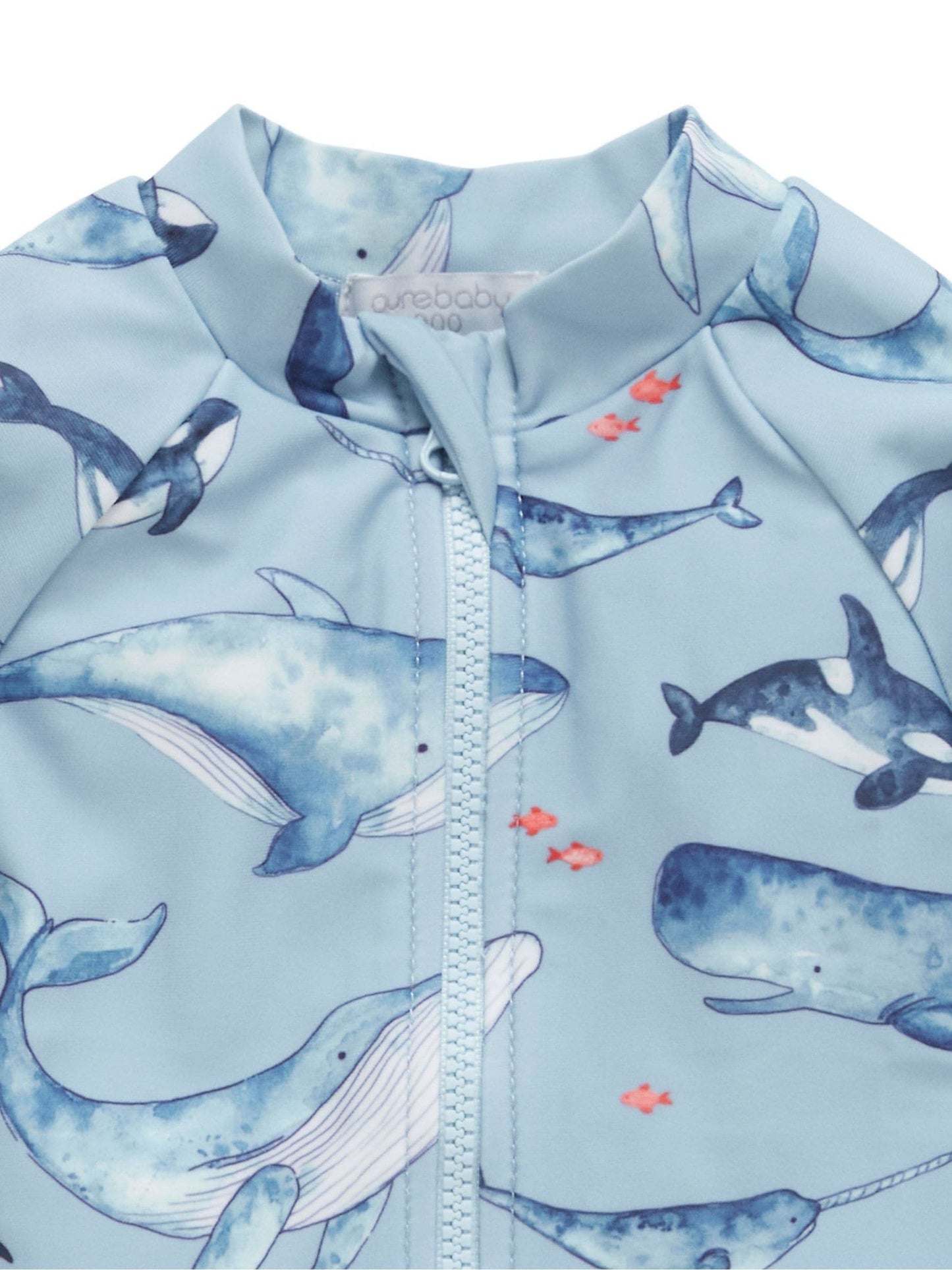 Purebaby Blue Long Sleeve Swim Sunsuit image 5