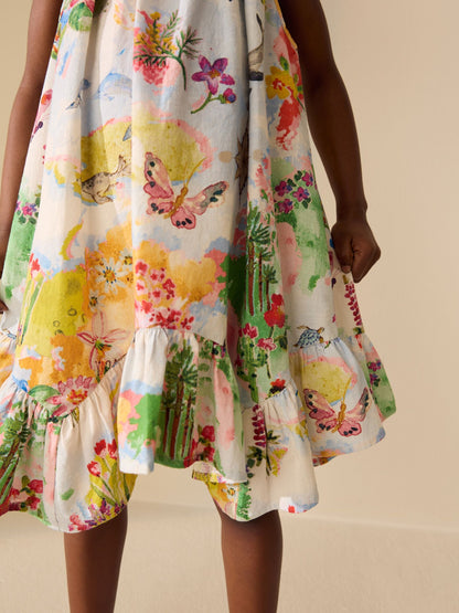 Map Print Strappy Summer Dress (3-16yrs) image 5