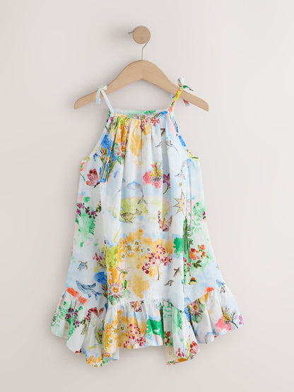 Map Print Strappy Summer Dress (3-16yrs) image 7