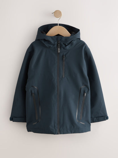 Dsiney Kidz - Navy Waterproof Fleece Lined Anorak Jacket (3-17yrs) image 1
