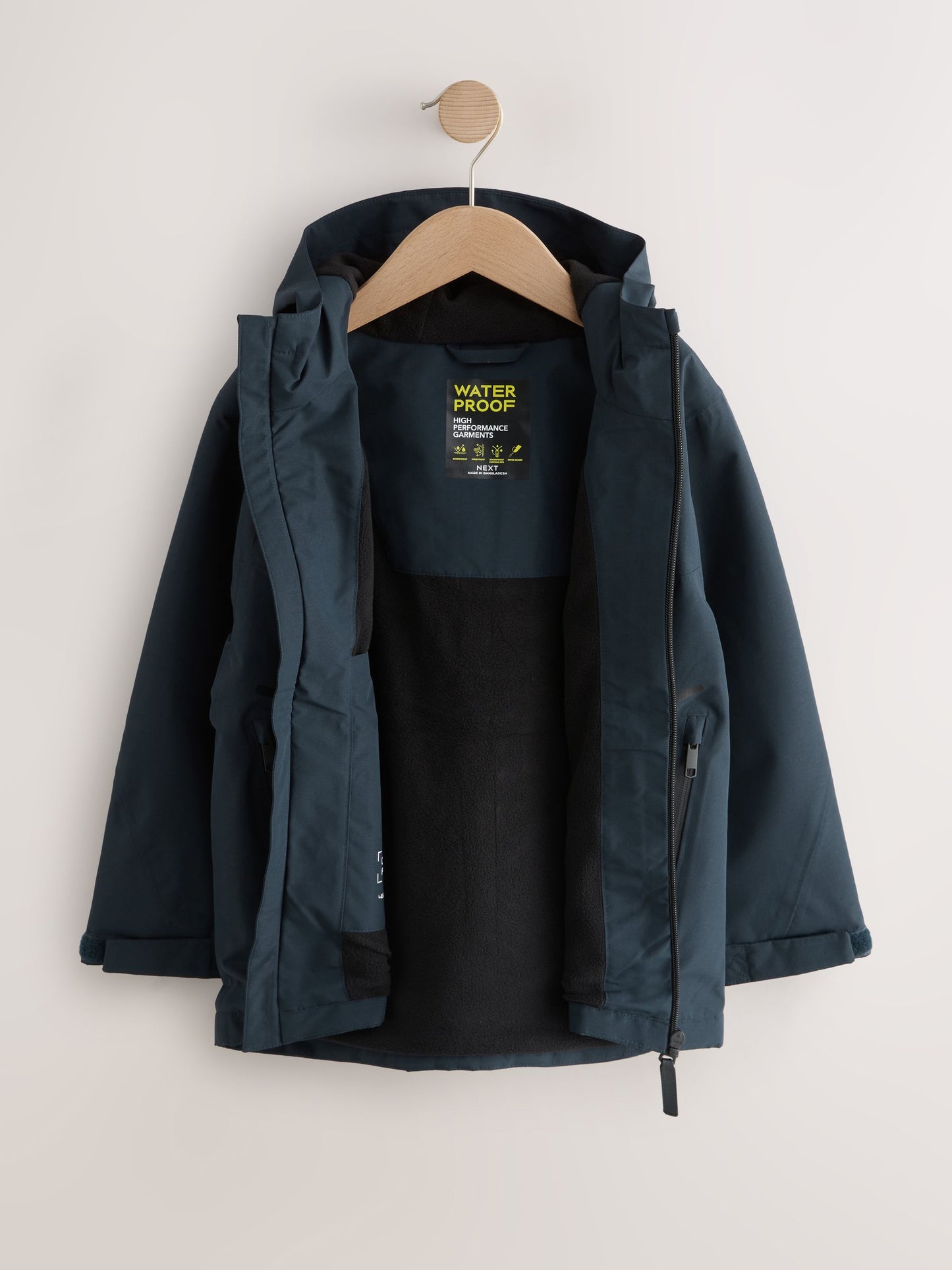 Dsiney Kidz - Navy Waterproof Fleece Lined Anorak Jacket (3-17yrs) image 5