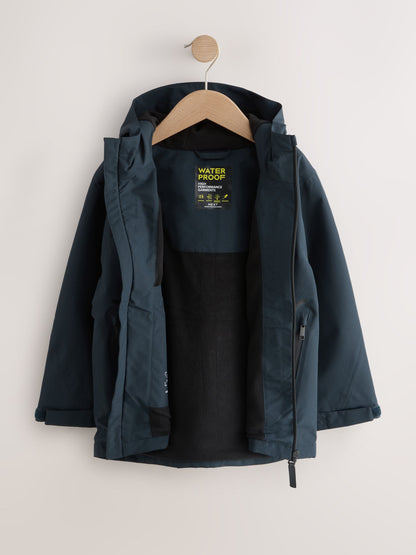 Dsiney Kidz - Navy Waterproof Fleece Lined Anorak Jacket (3-17yrs) image 5