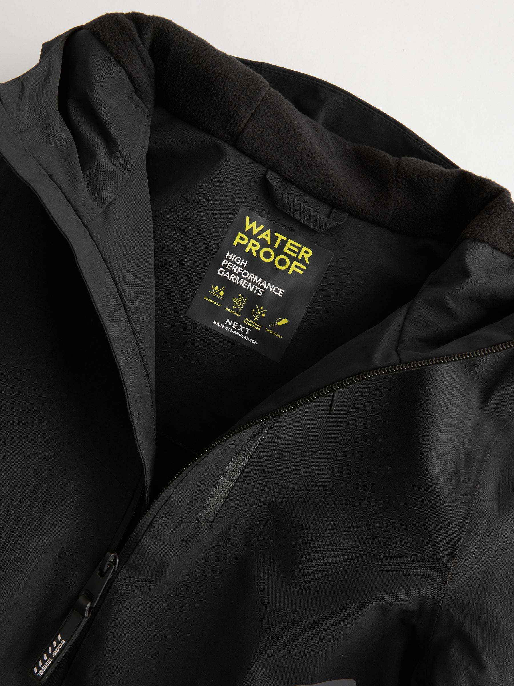 Dsiney Kidz - Black Waterproof Fleece Lined Anorak Jacket (3-17yrs) image 10