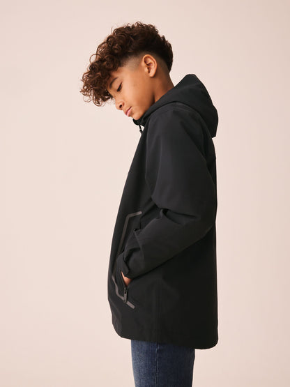 Dsiney Kidz - Black Waterproof Fleece Lined Anorak Jacket (3-17yrs) image 5