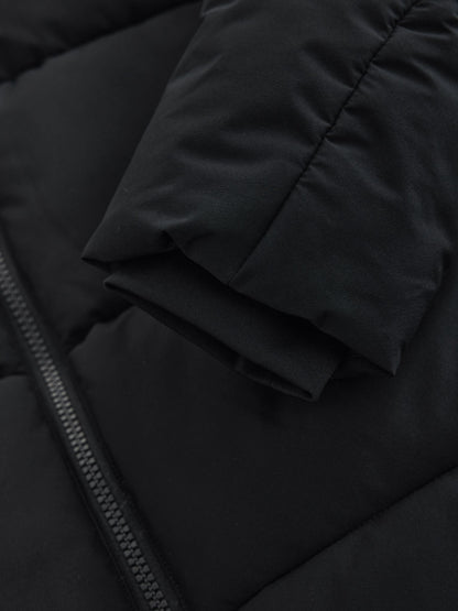 Dsiney Kidz - Black Microfleece Lined Padded Coat (3-17yrs) image 10