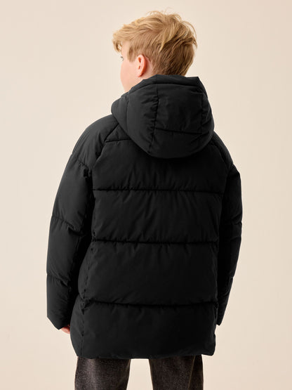 Dsiney Kidz - Black Microfleece Lined Padded Coat (3-17yrs) image 3