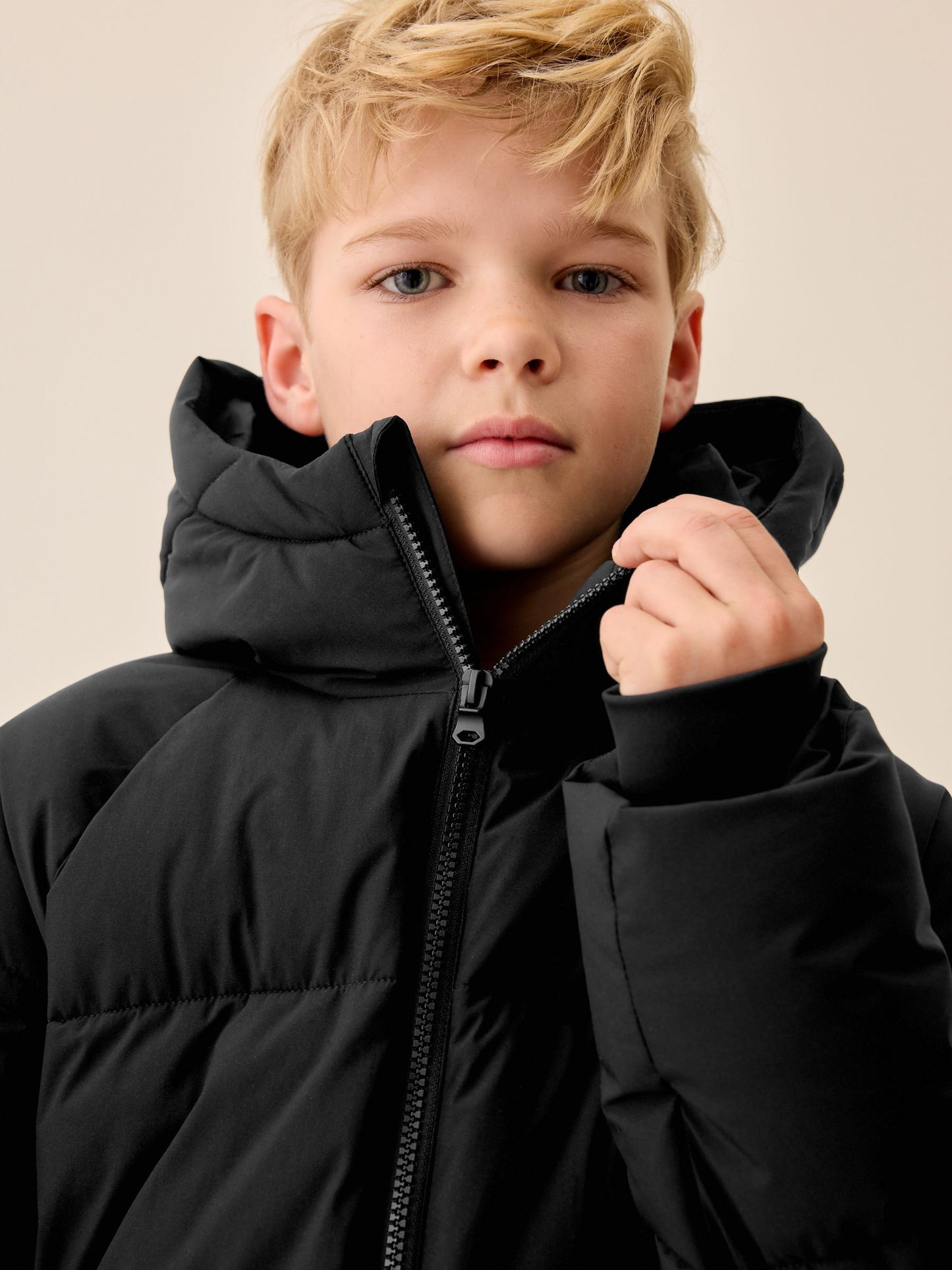 Dsiney Kidz - Black Microfleece Lined Padded Coat (3-17yrs) image 5