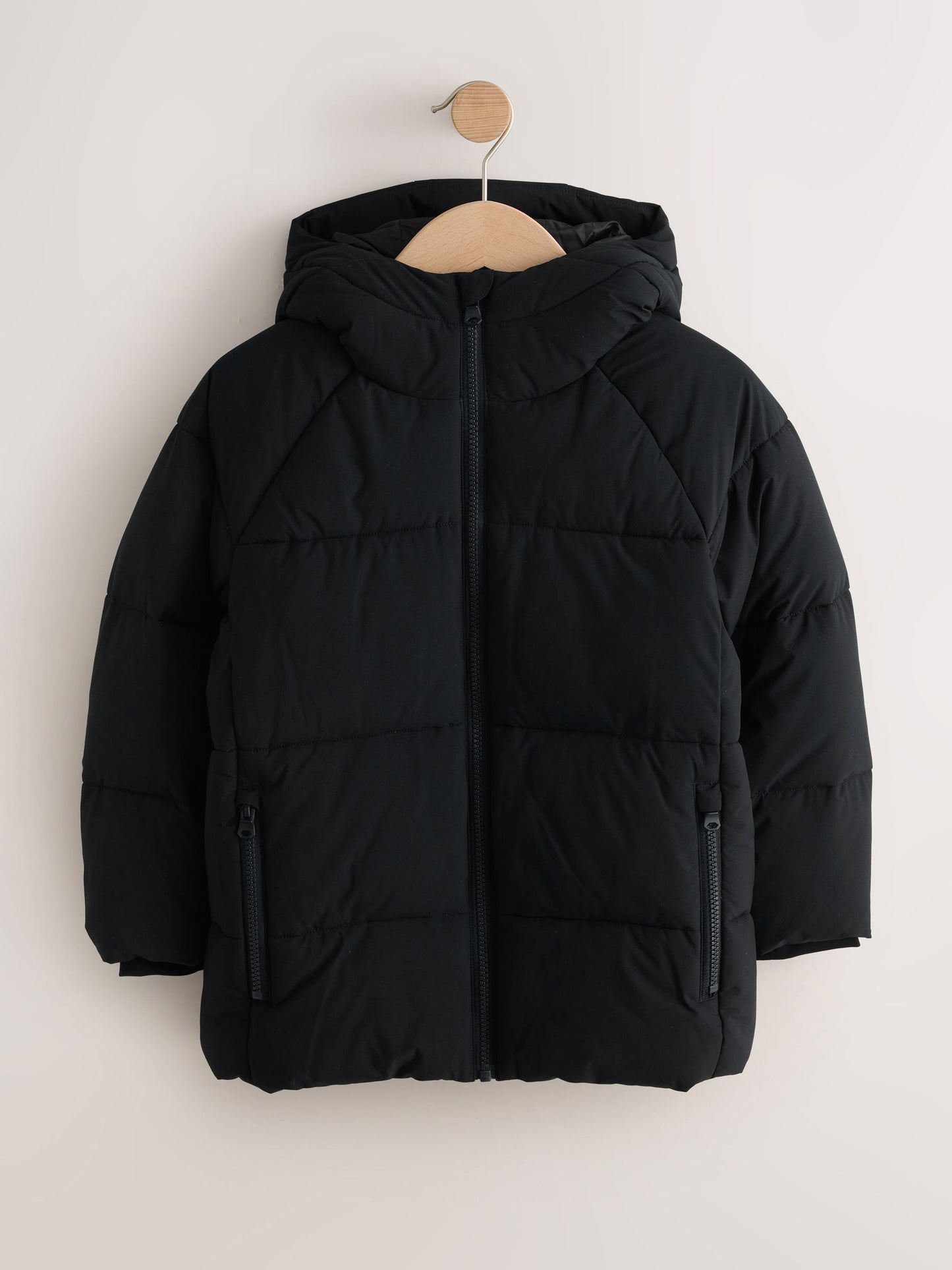 Dsiney Kidz - Black Microfleece Lined Padded Coat (3-17yrs) image 7