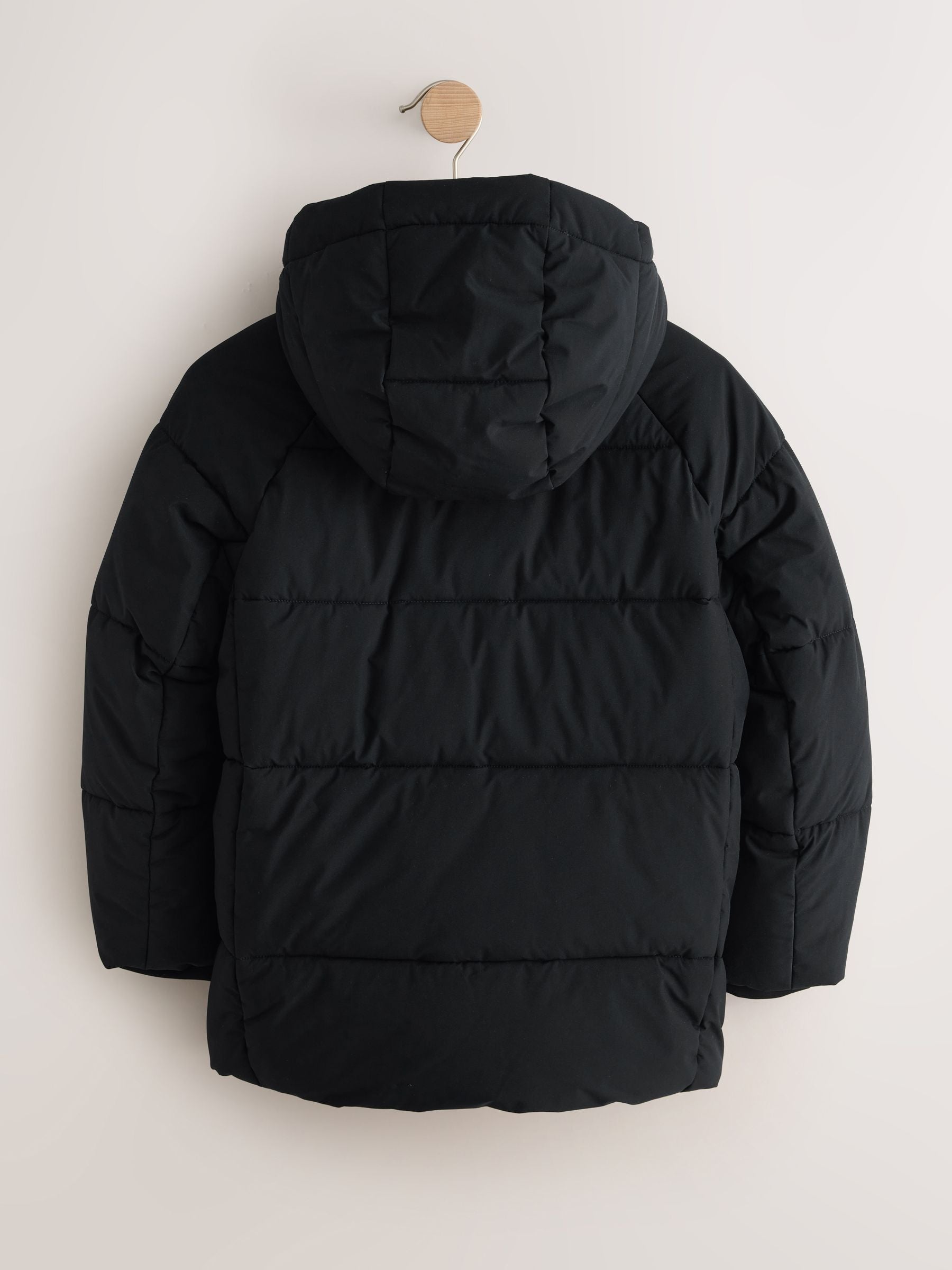 Dsiney Kidz - Black Microfleece Lined Padded Coat (3-17yrs) image 9