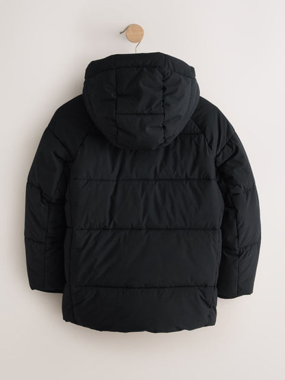 Dsiney Kidz - Black Microfleece Lined Padded Coat (3-17yrs) image 9