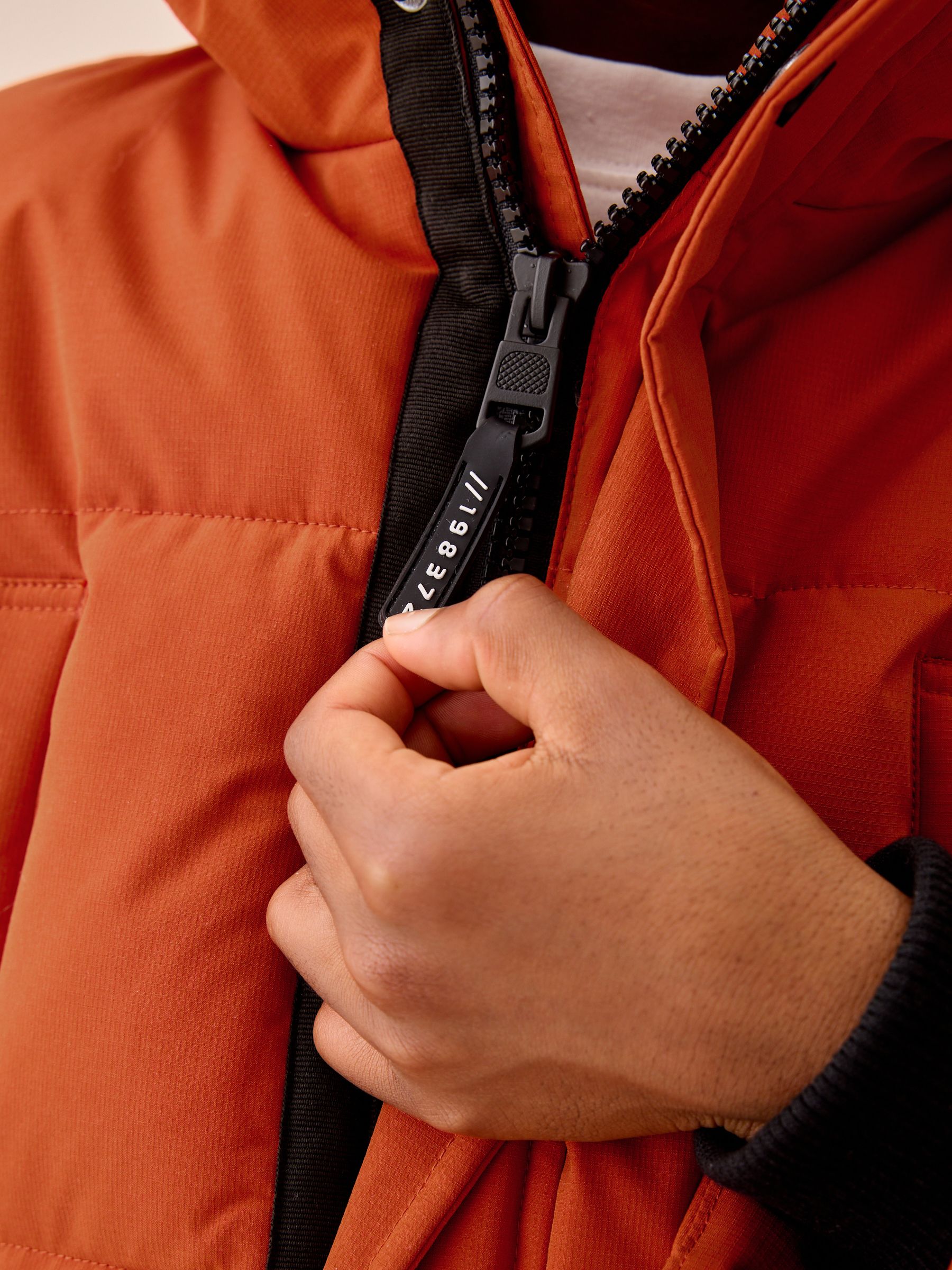 Dsiney Kidz - Orange Heavyweight Shower Resistant Faux Fur Trim Parka Coat (3-16yrs) image 9