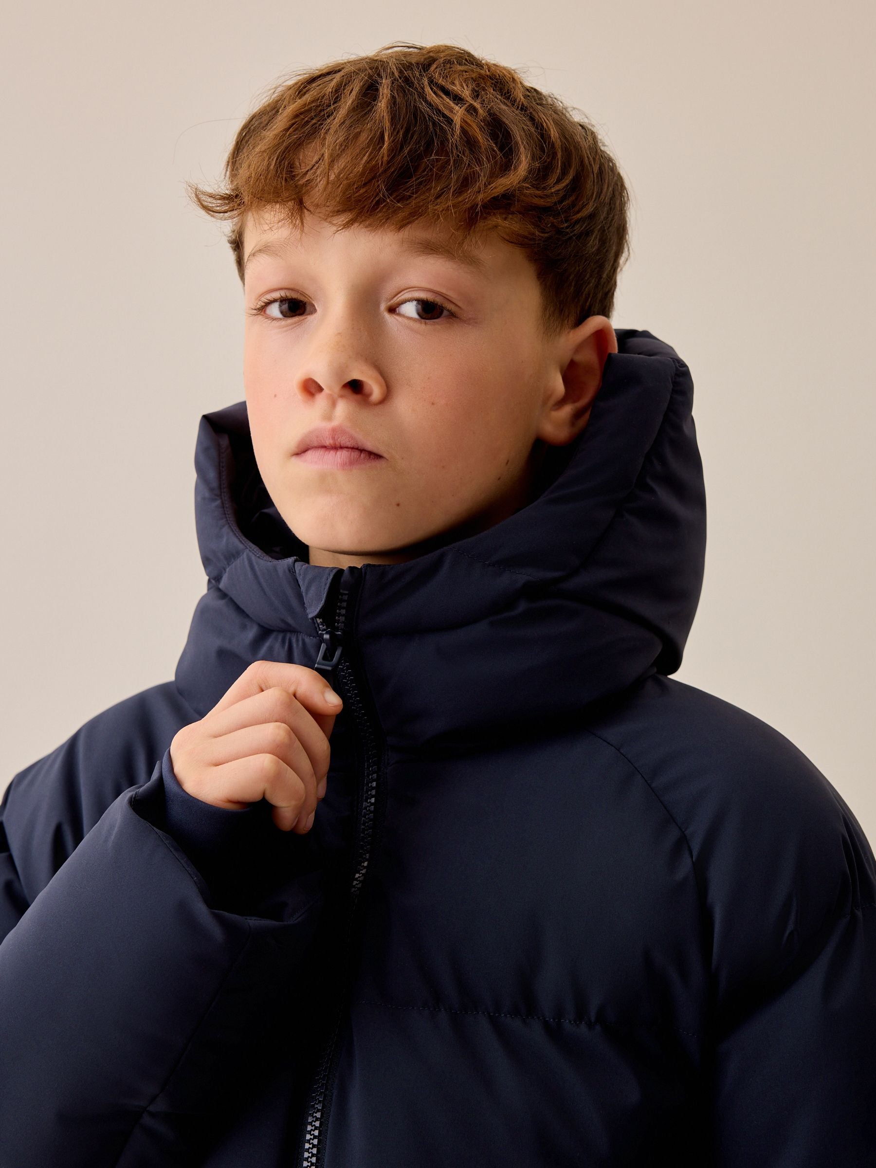 Dsiney Kidz - Navy Microfleece Lined Padded Coat (3-17yrs) image 5