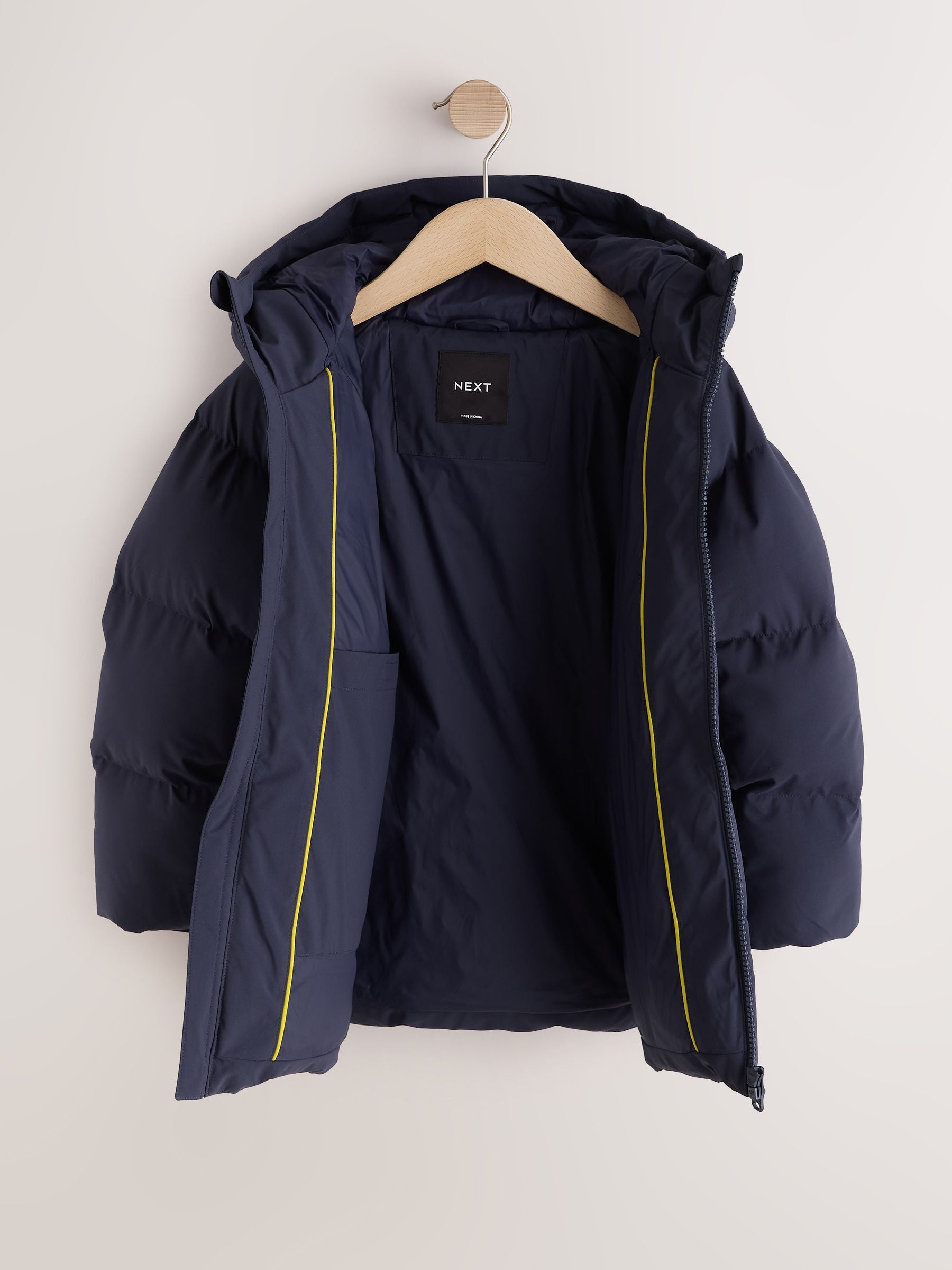 Dsiney Kidz - Navy Microfleece Lined Padded Coat (3-17yrs) image 7
