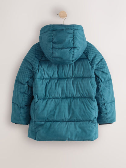 Dsiney Kidz - Teal Blue Microfleece Lined Padded Coat (3-17yrs) image 10