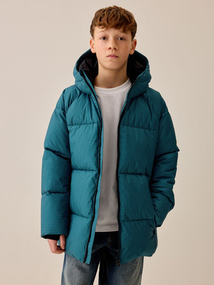 Dsiney Kidz - Teal Blue Microfleece Lined Padded Coat (3-17yrs) image 2