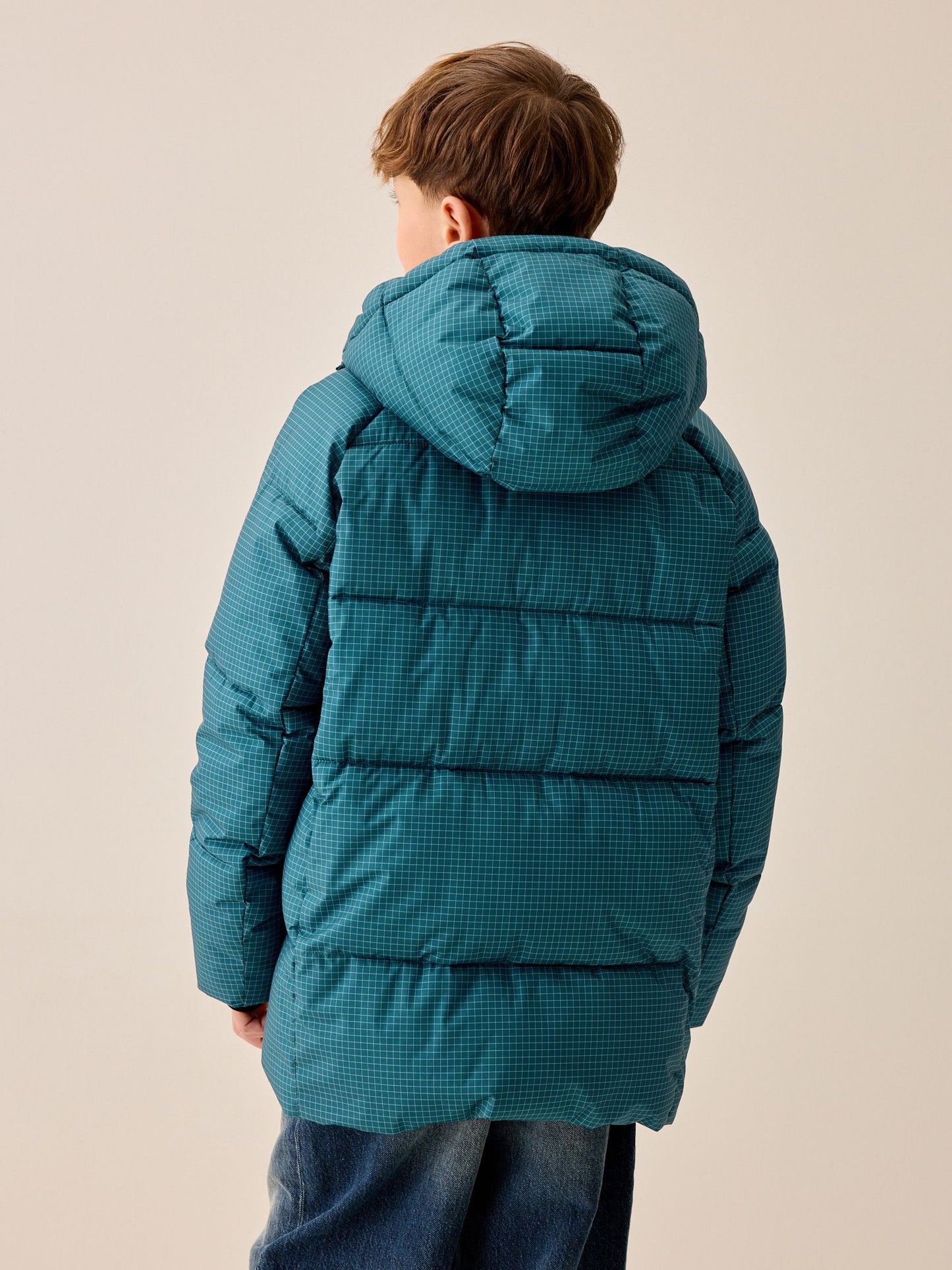 Dsiney Kidz - Teal Blue Microfleece Lined Padded Coat (3-17yrs) image 3
