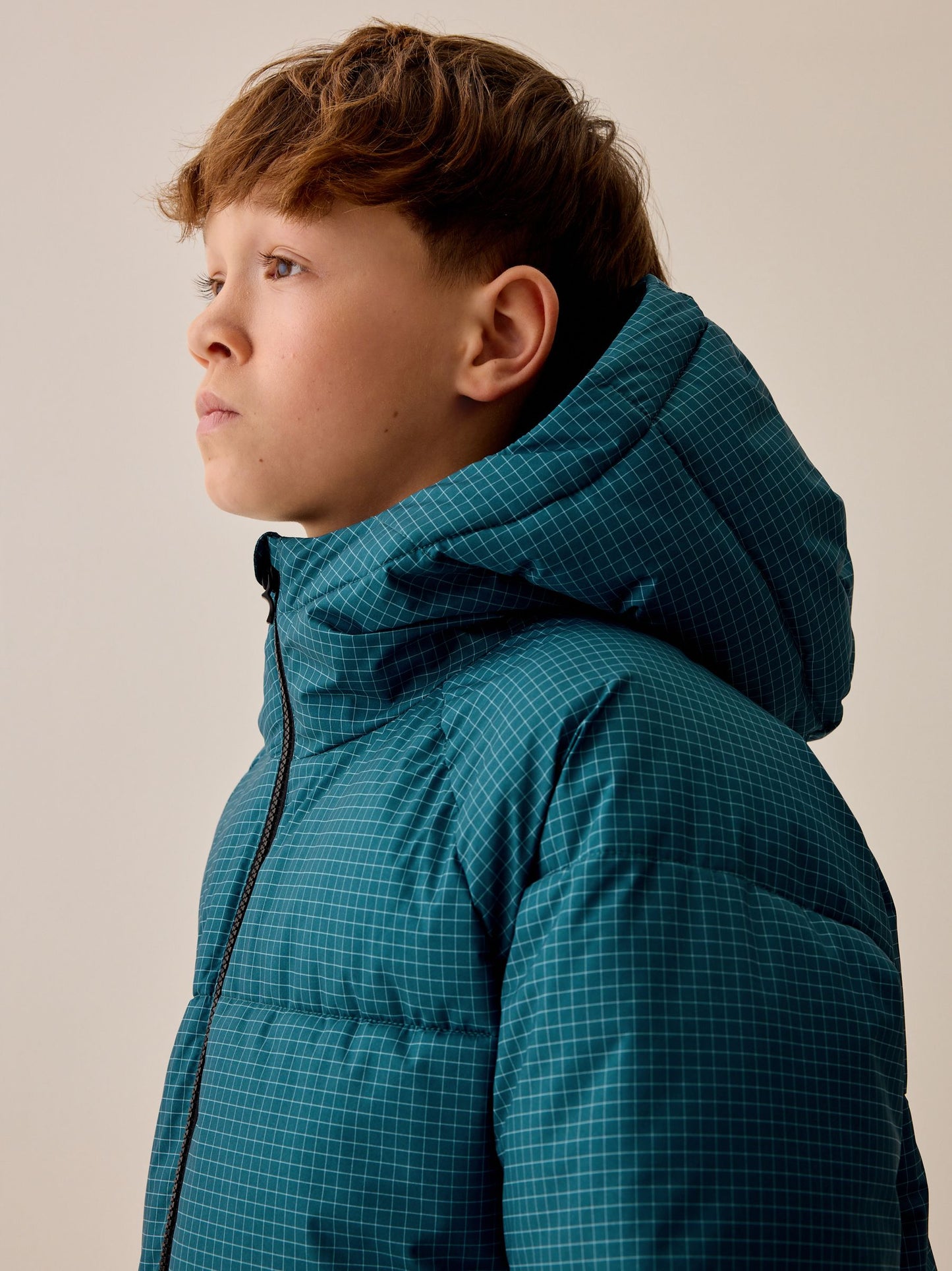Dsiney Kidz - Teal Blue Microfleece Lined Padded Coat (3-17yrs) image 5