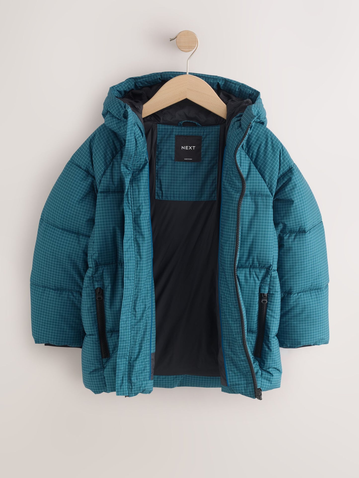 Dsiney Kidz - Teal Blue Microfleece Lined Padded Coat (3-17yrs) image 9