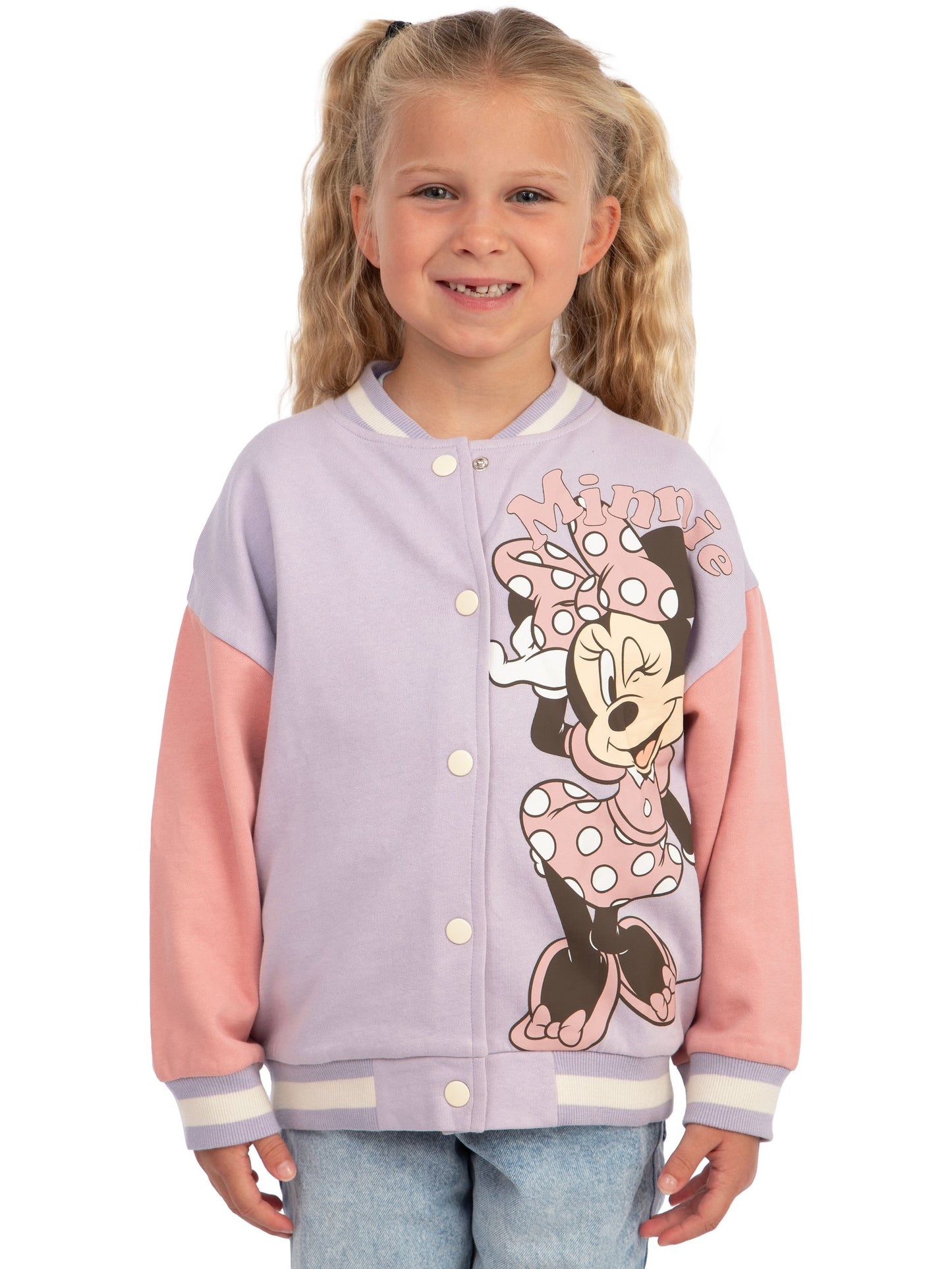 Dsiney Kidz - Character Purple Disney Minnie Mouse Bomber Jacket image 2