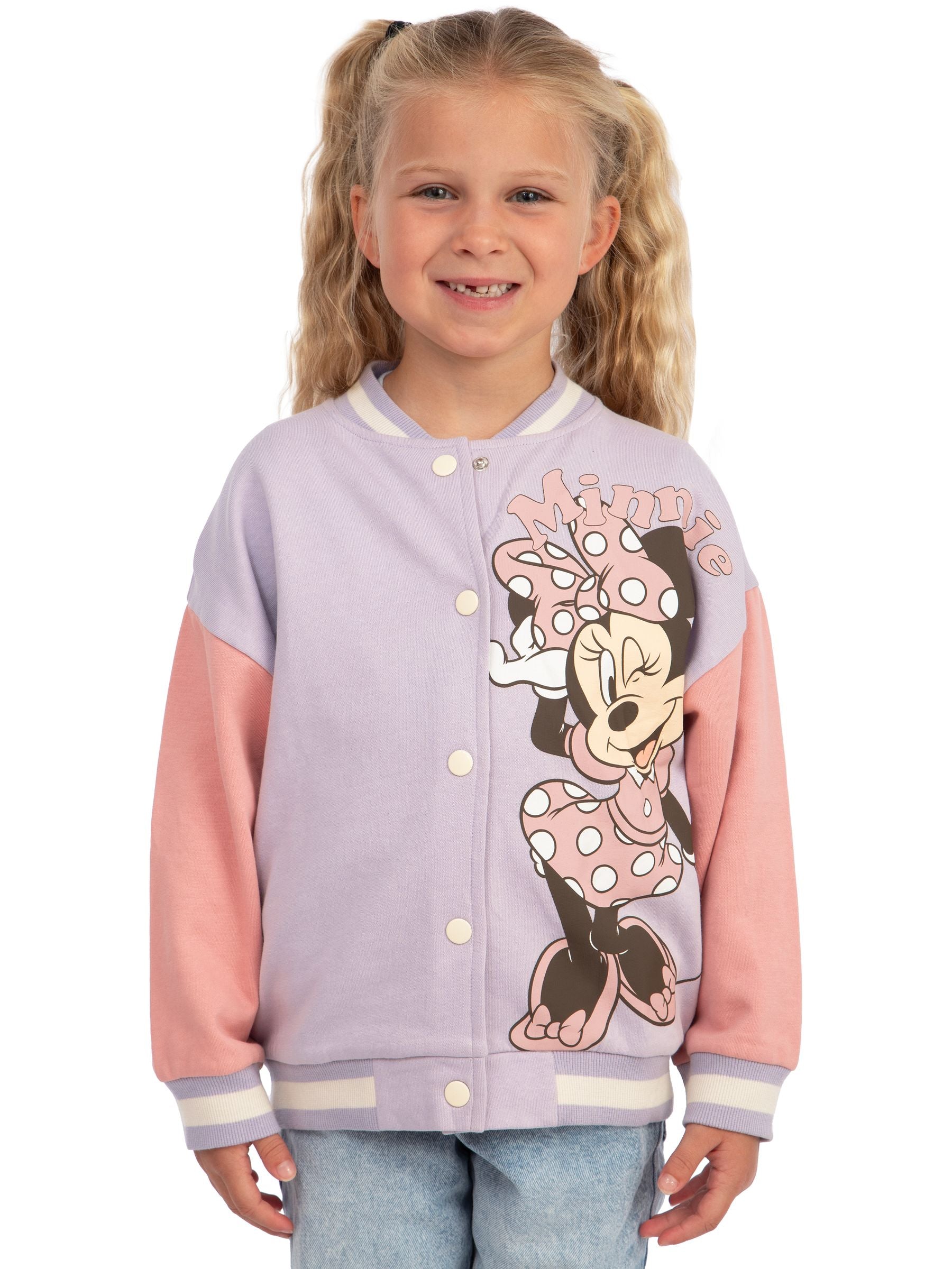 Dsiney Kidz - Character Purple Disney Minnie Mouse Bomber Jacket image 2