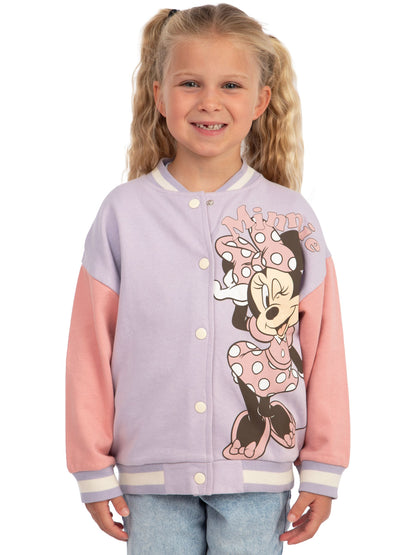 Dsiney Kidz - Character Purple Disney Minnie Mouse Bomber Jacket image 2