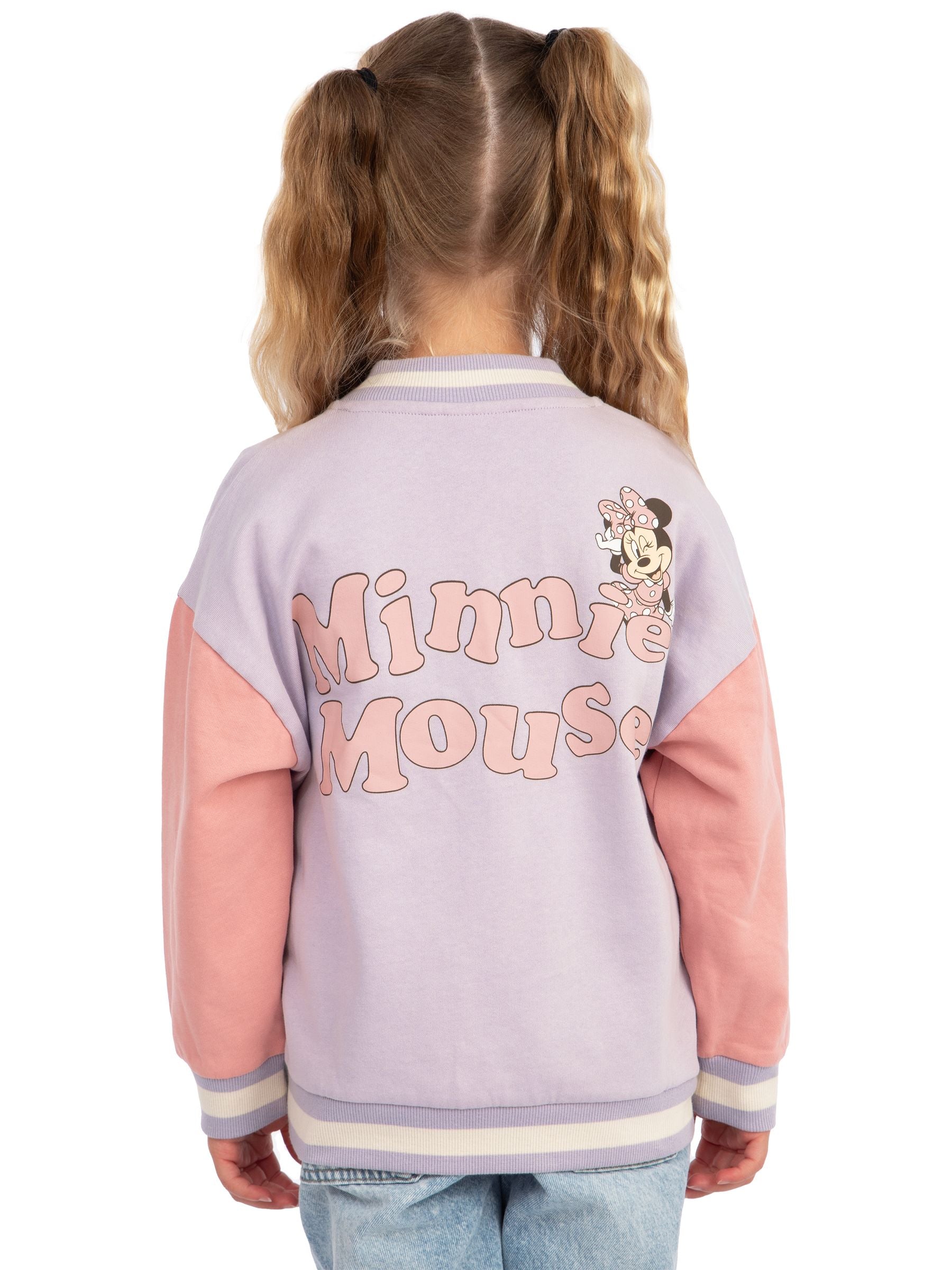 Dsiney Kidz - Character Purple Disney Minnie Mouse Bomber Jacket image 3