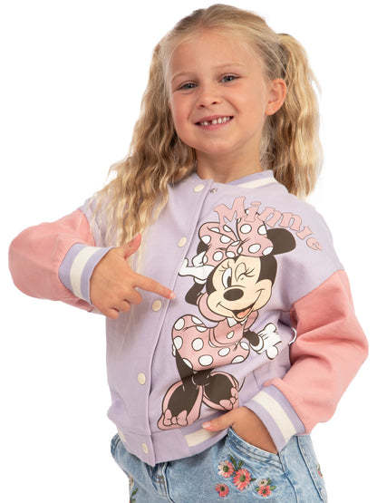 Dsiney Kidz - Character Purple Disney Minnie Mouse Bomber Jacket image 4