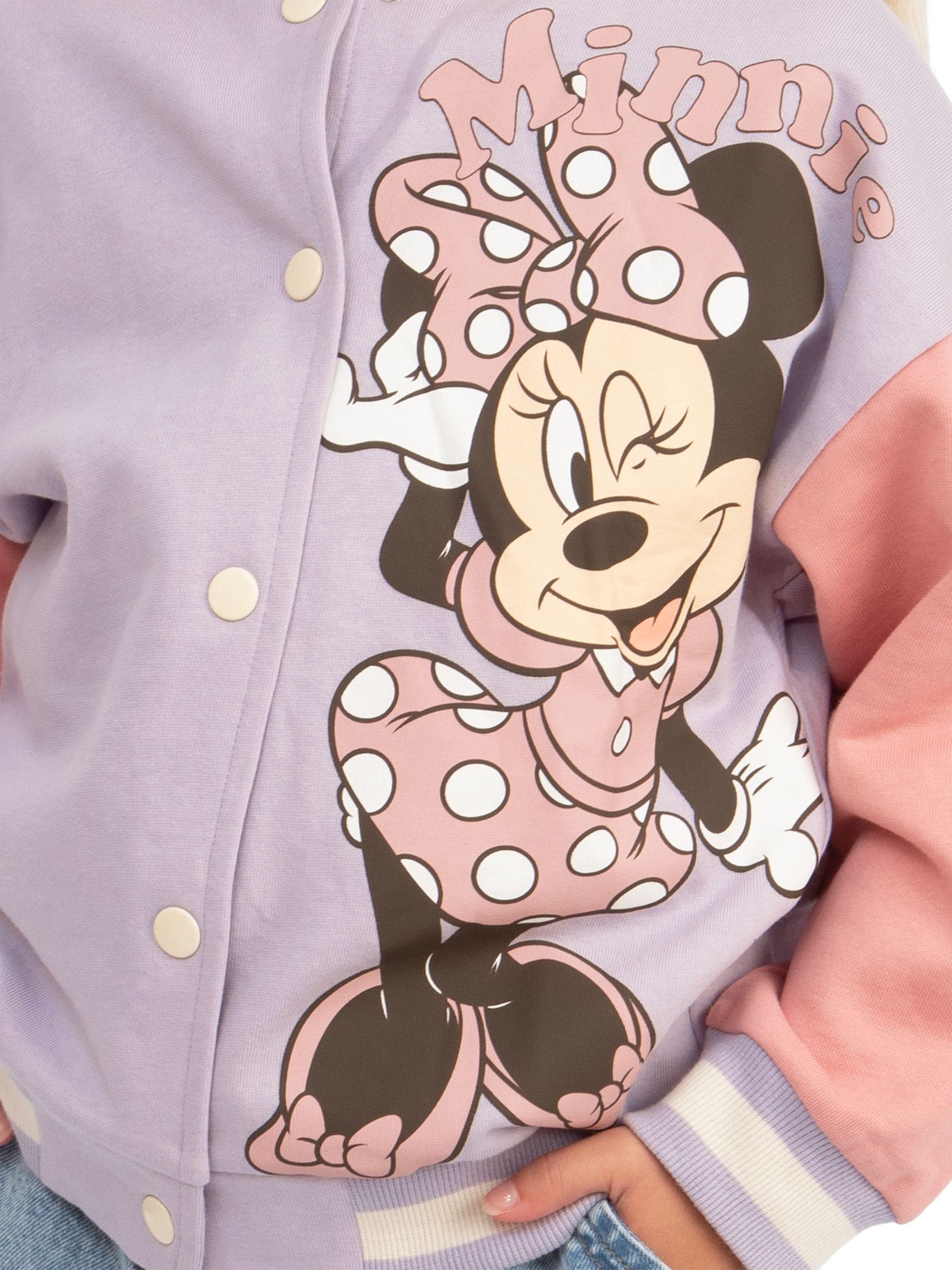 Dsiney Kidz - Character Purple Disney Minnie Mouse Bomber Jacket image 6
