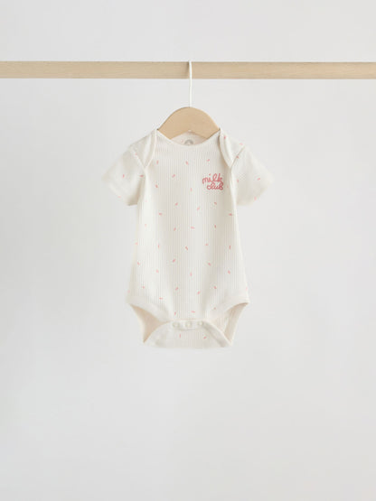 Cream Milk Club Baby Sleepsuit, Bodysuit, Bib and Hat Set 4 Piece (0-9mths) image 6