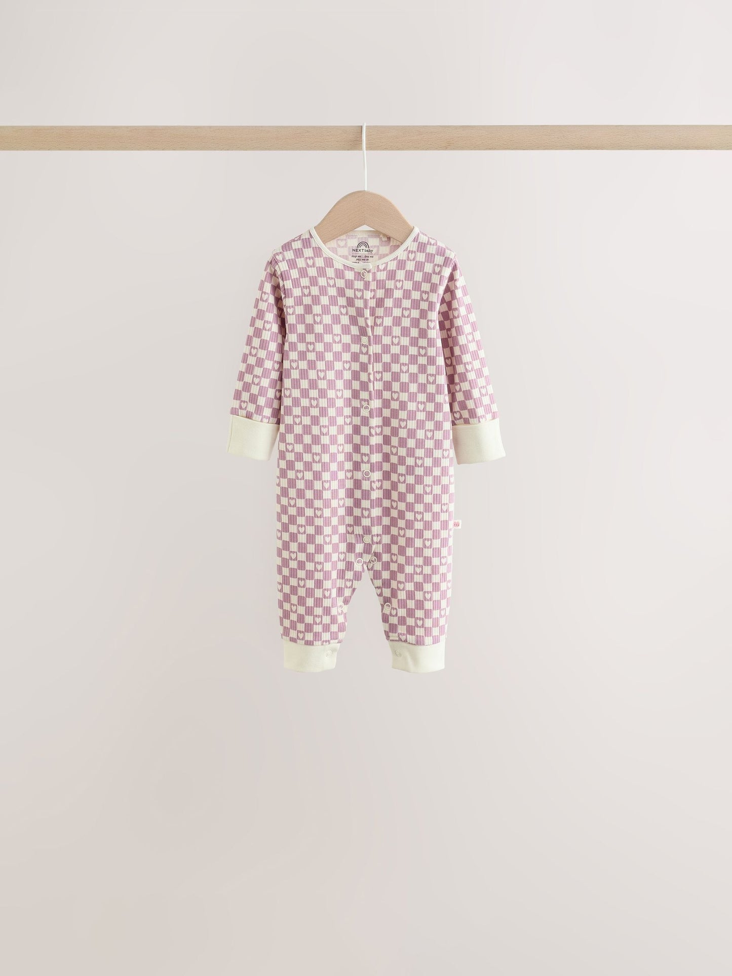 Burgundy/Purple Kitten Baby Sleepsuits 5 Pack (0mths-2yrs) image 6