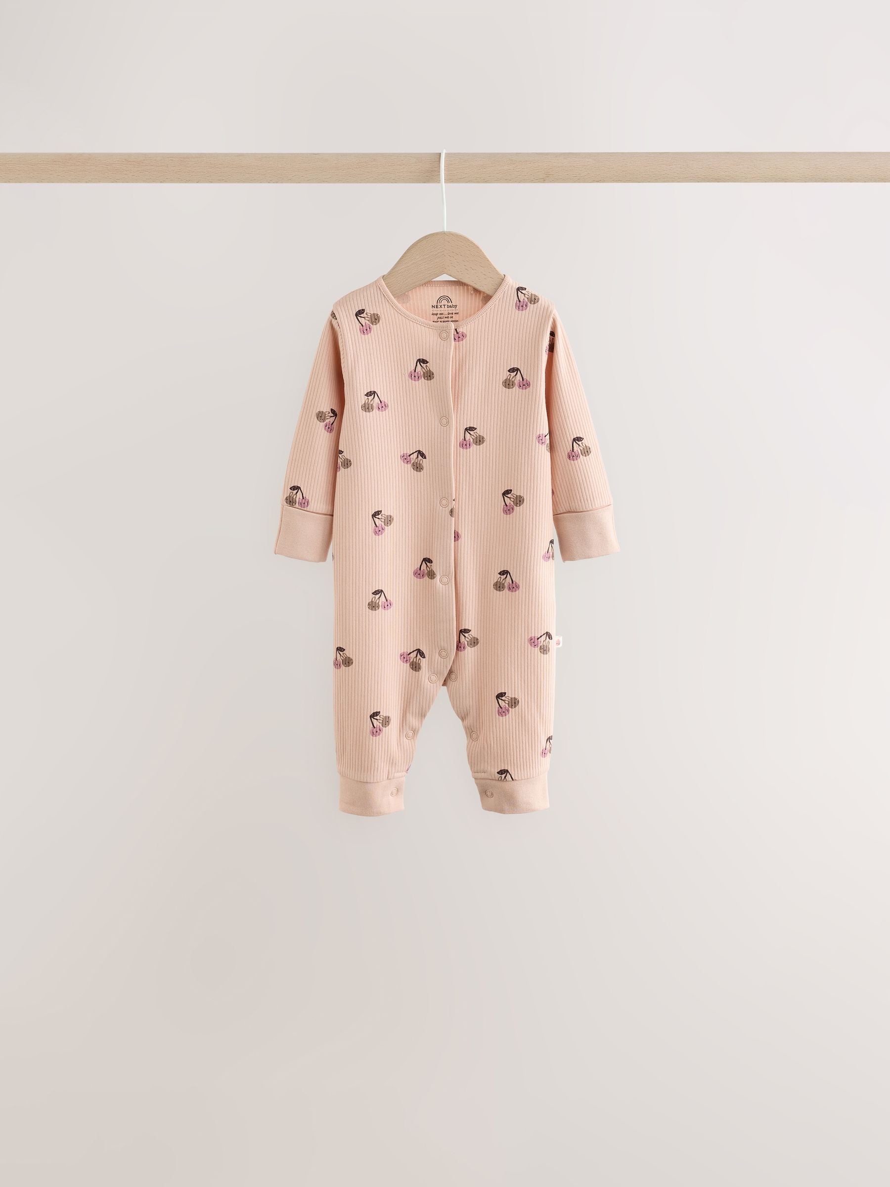 Burgundy/Purple Kitten Baby Sleepsuits 5 Pack (0mths-2yrs) image 8